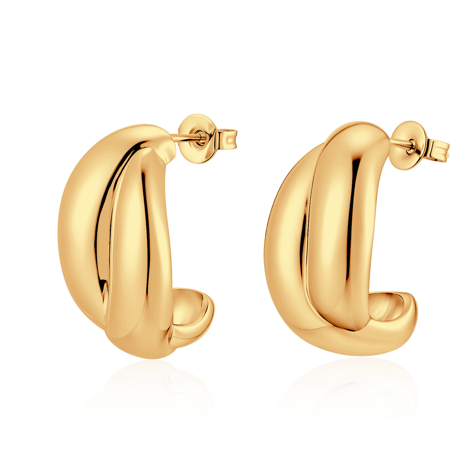 Orecchini Semicerchio Organici