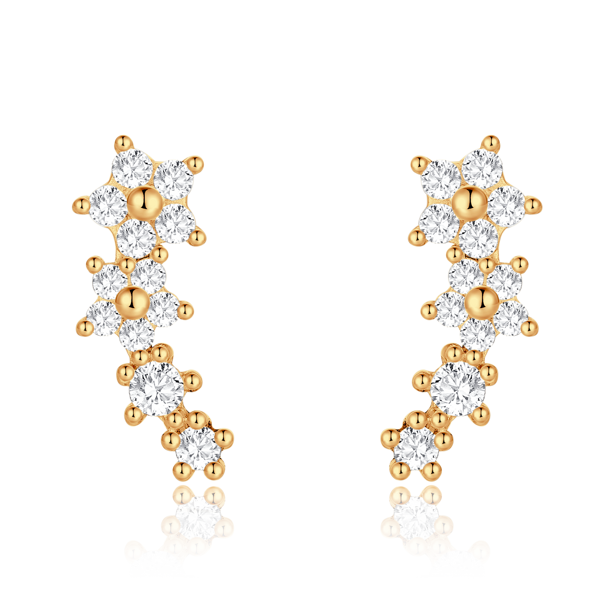 Orecchini Fiori Bianchi