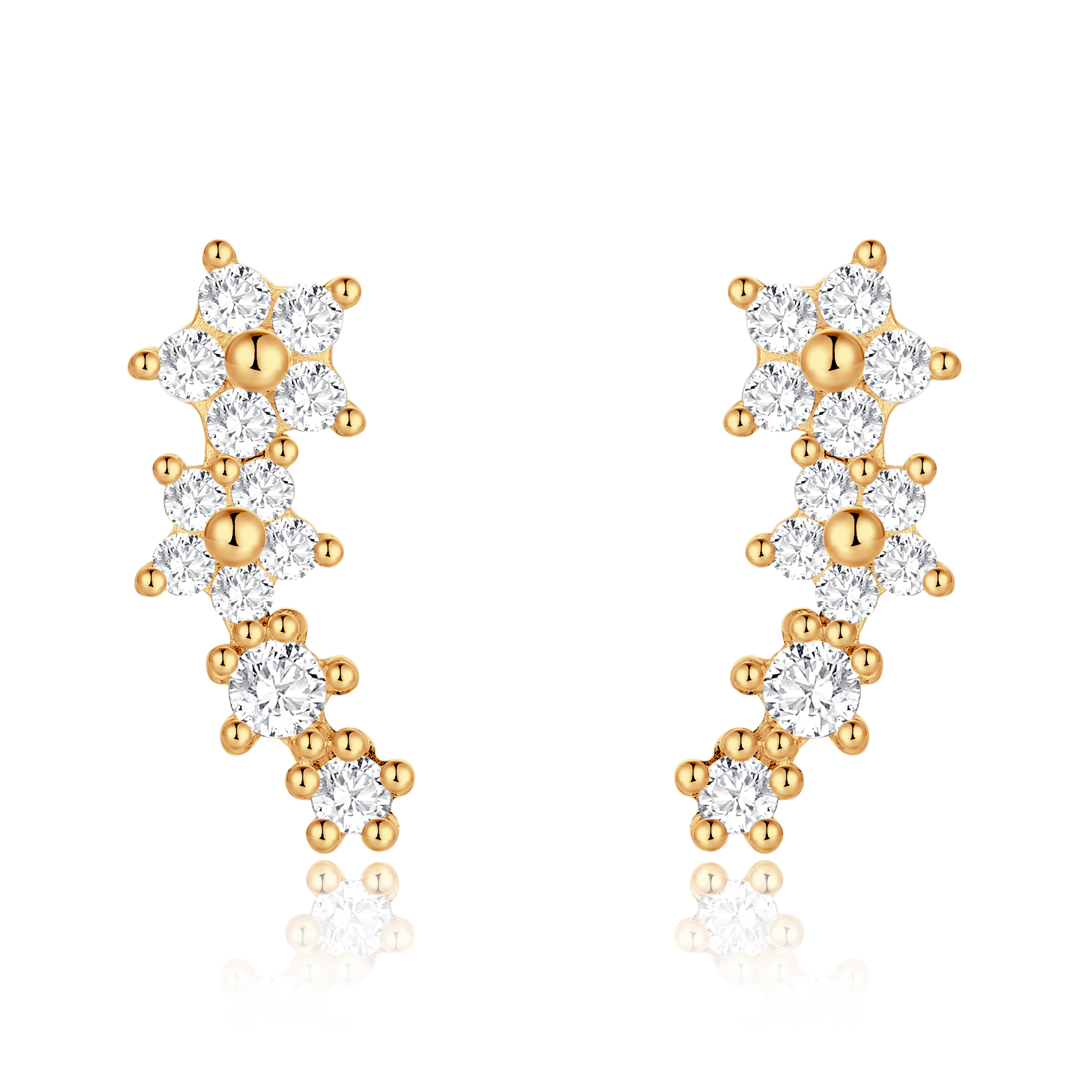 Orecchini Fiori Bianchi