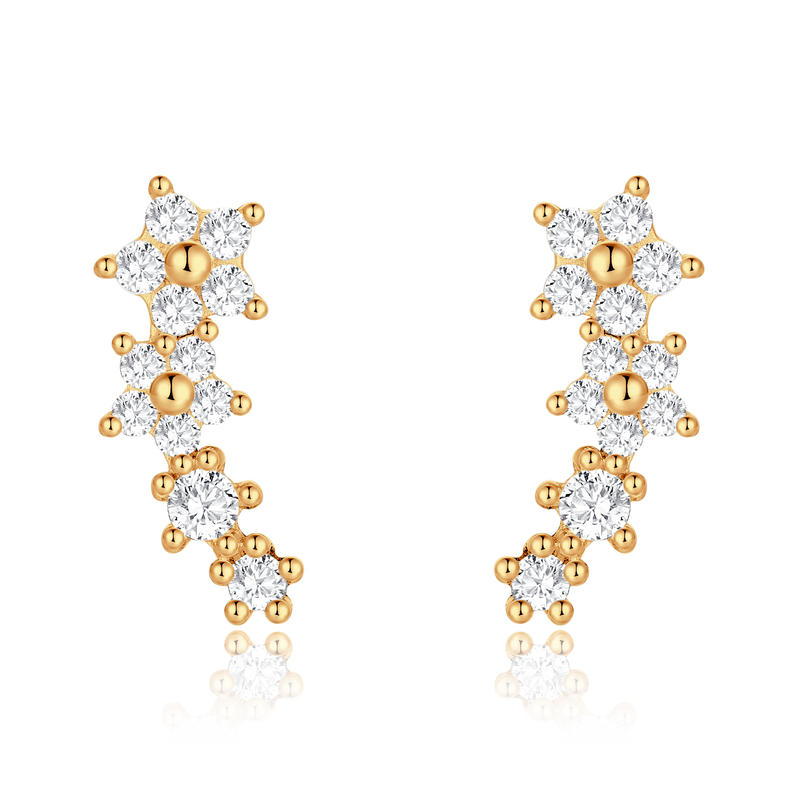 Orecchini Fiori Bianchi