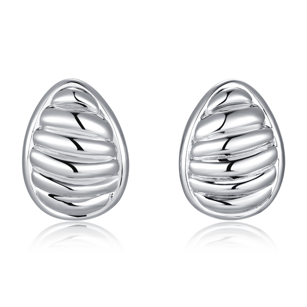 FJ Orecchini Pendenti In Argento 925 Con Zirconi Ovali – Gioielli Portafortuna A Goccia, Regalo Per Donna Con Confezione - 2