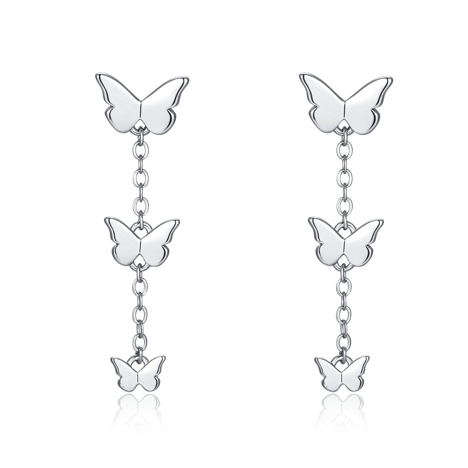 Orecchini a farfalla in argento sterling - Italia
