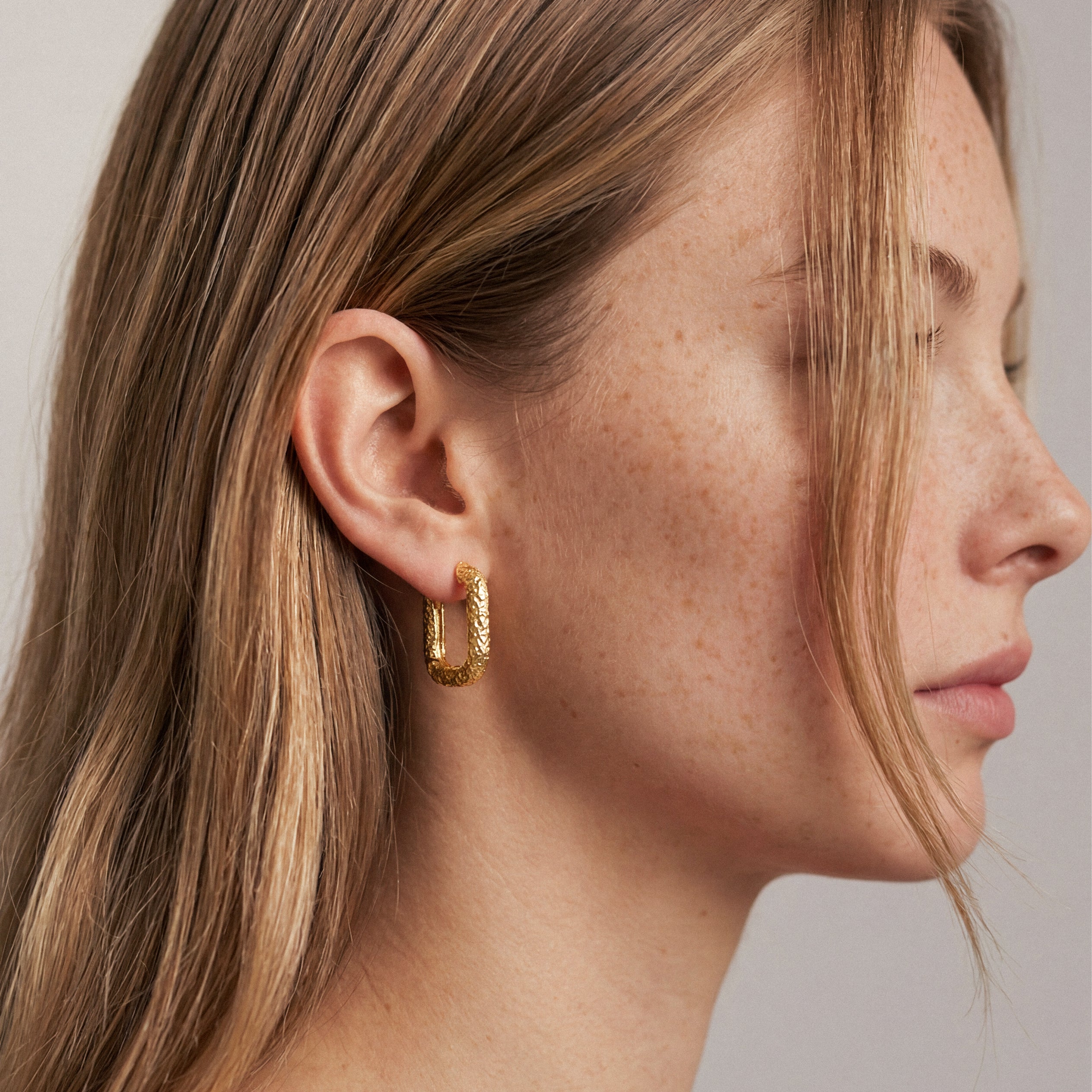 Orecchini Cerchi Martellati