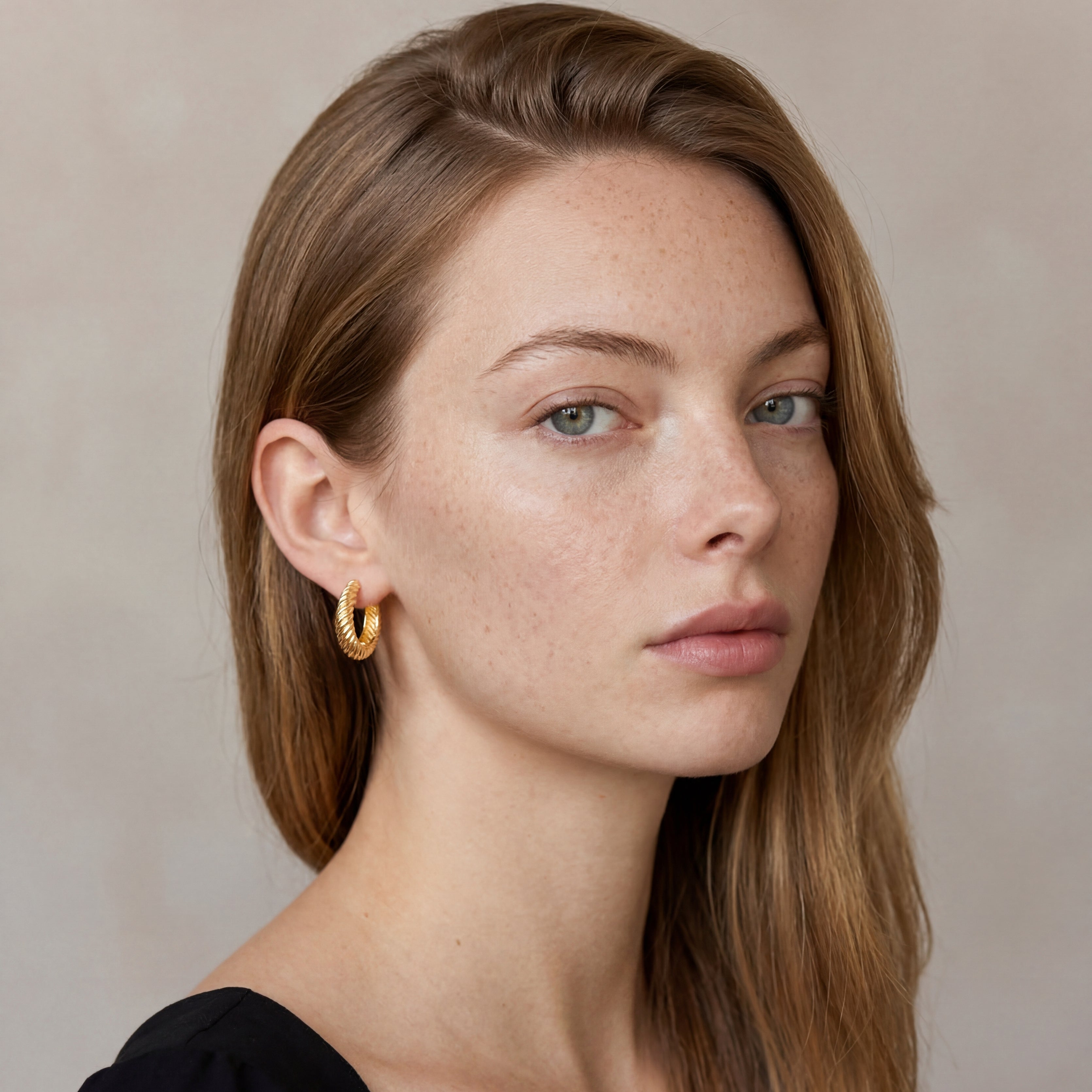 Orecchini Cerchio Scanalati