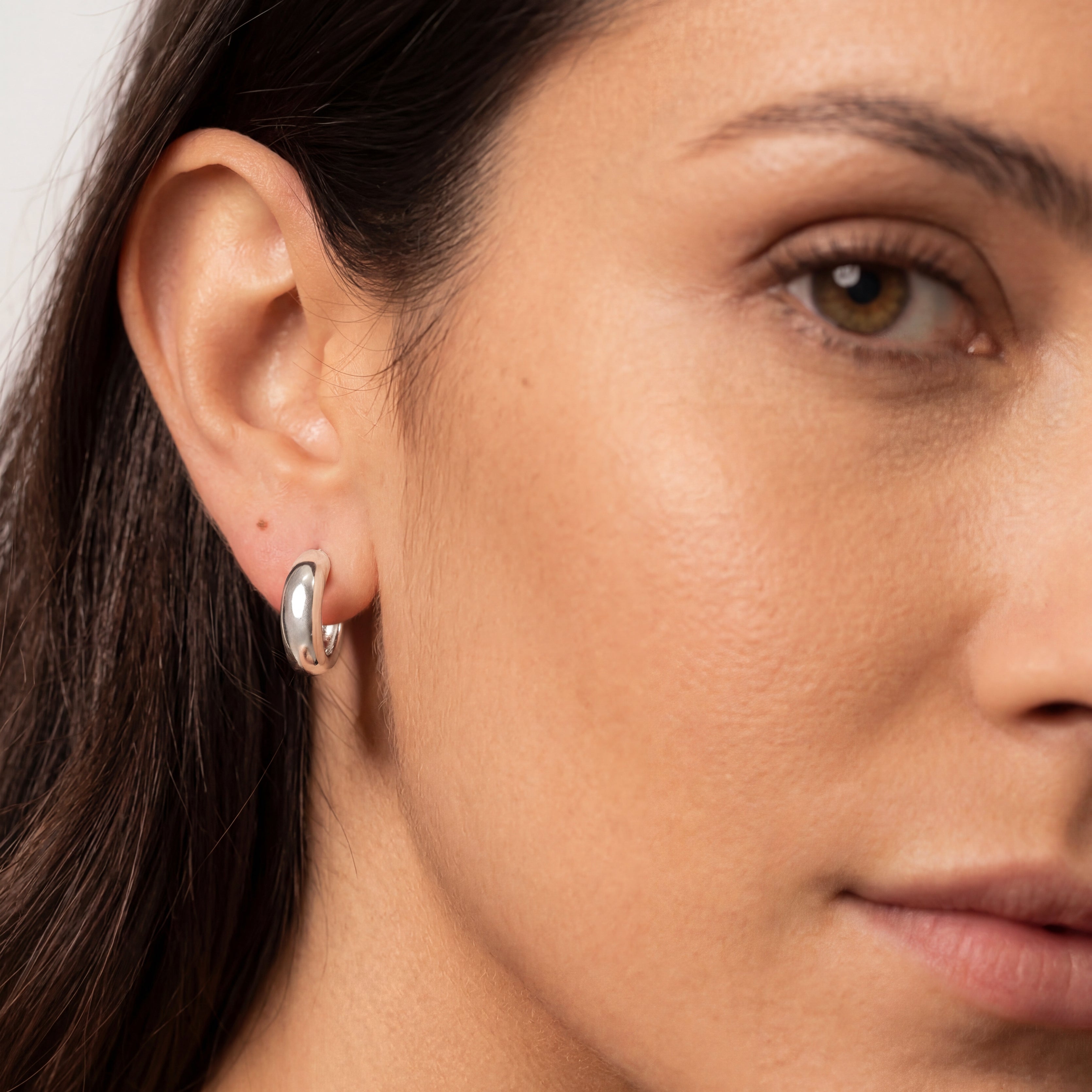 Orecchini Cerchi Arrotondati