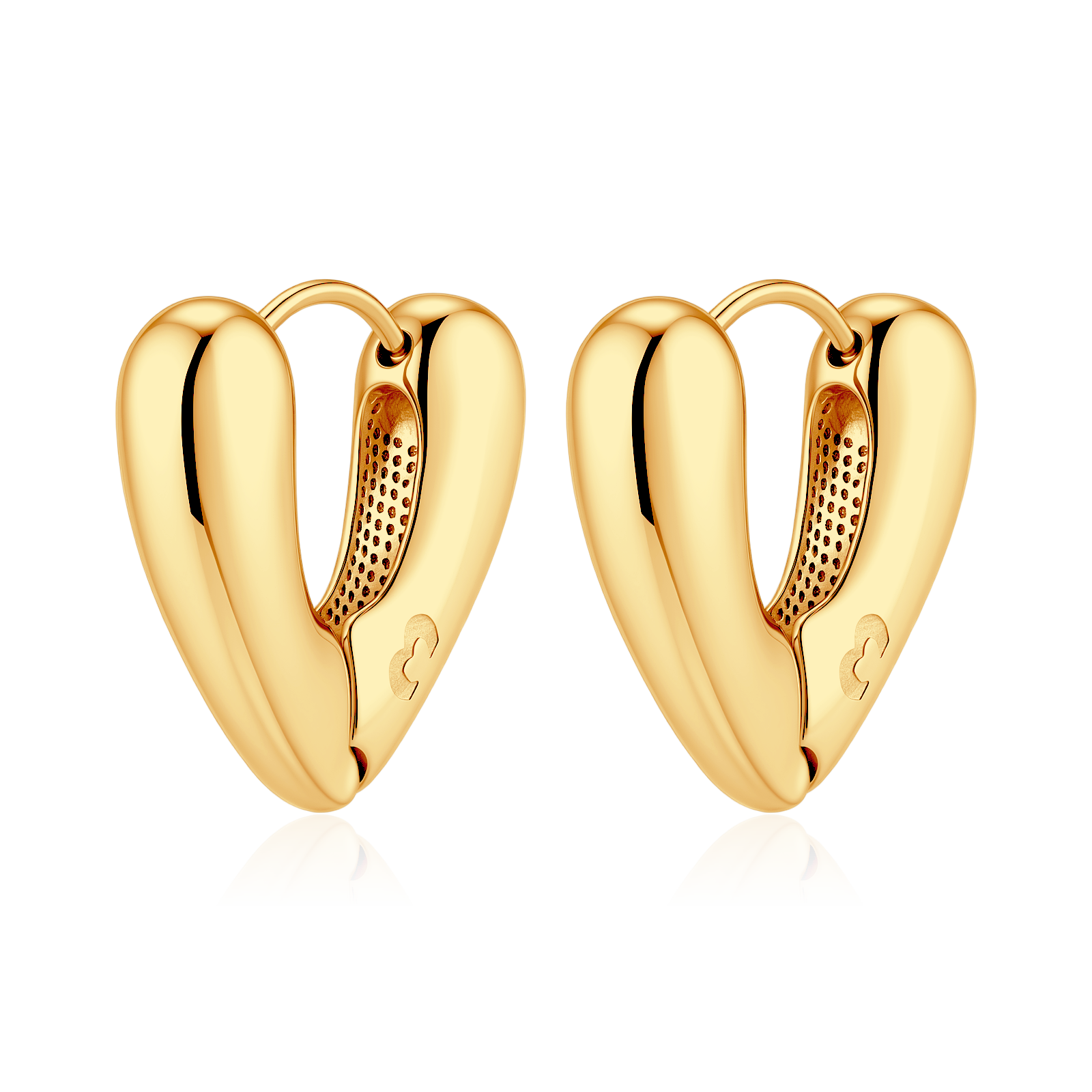 Orecchini Cuore Ricurvo