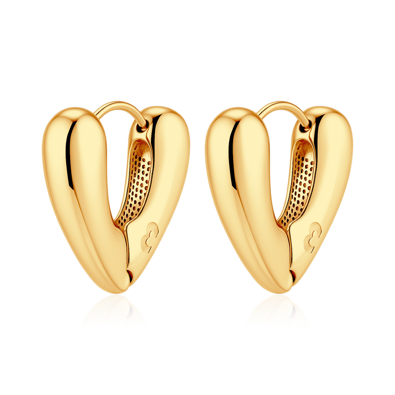 Orecchini Cuore Ricurvo