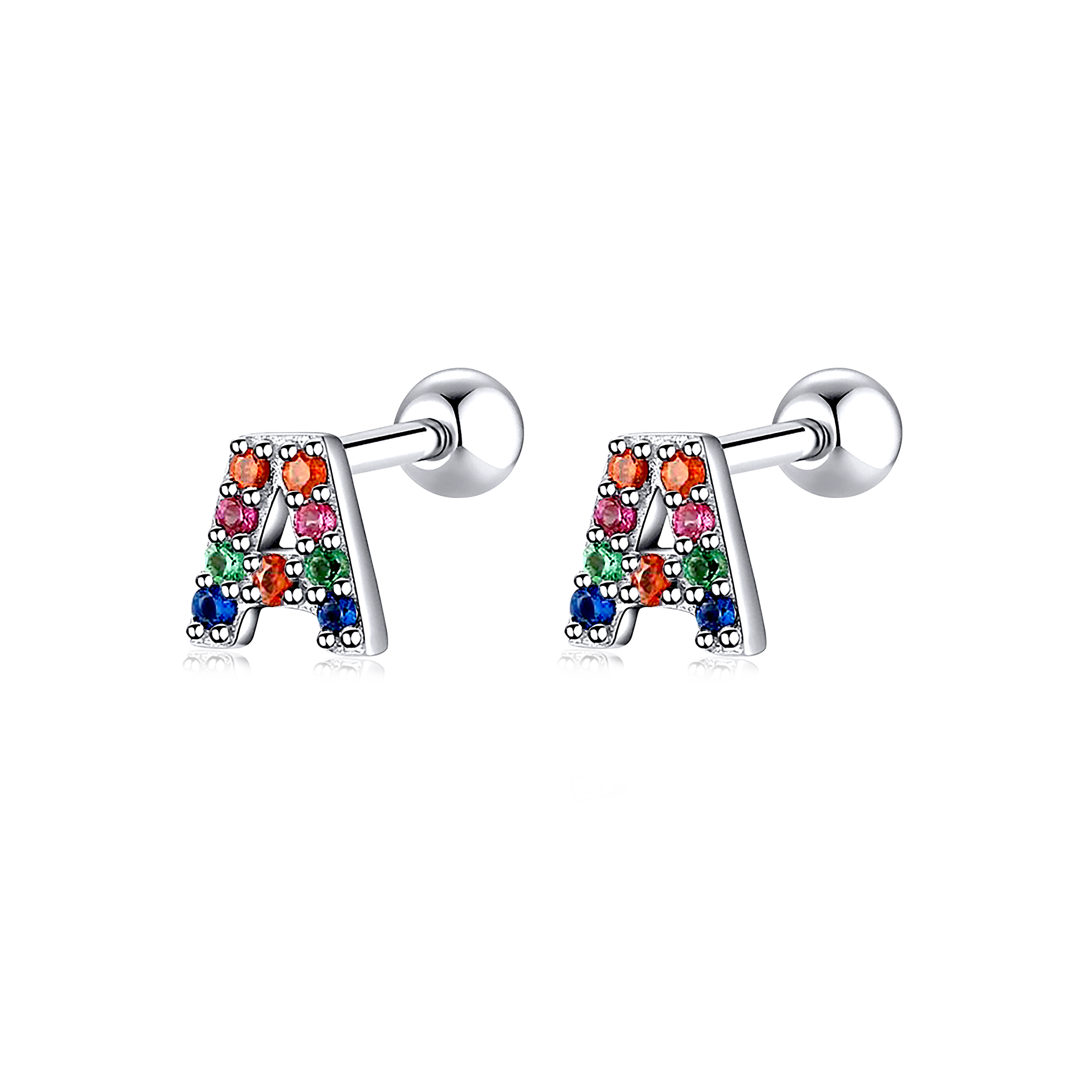 Orecchini Lettera Colore - Chiara Jewels