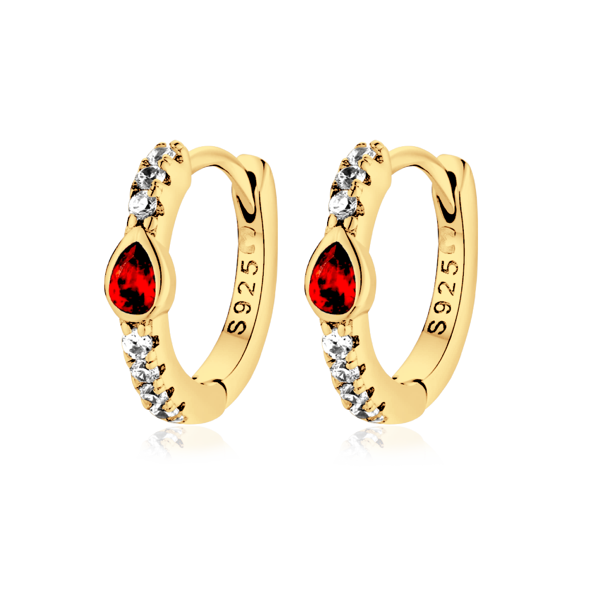 Orecchini Rosso Rubino - Chiara Jewels