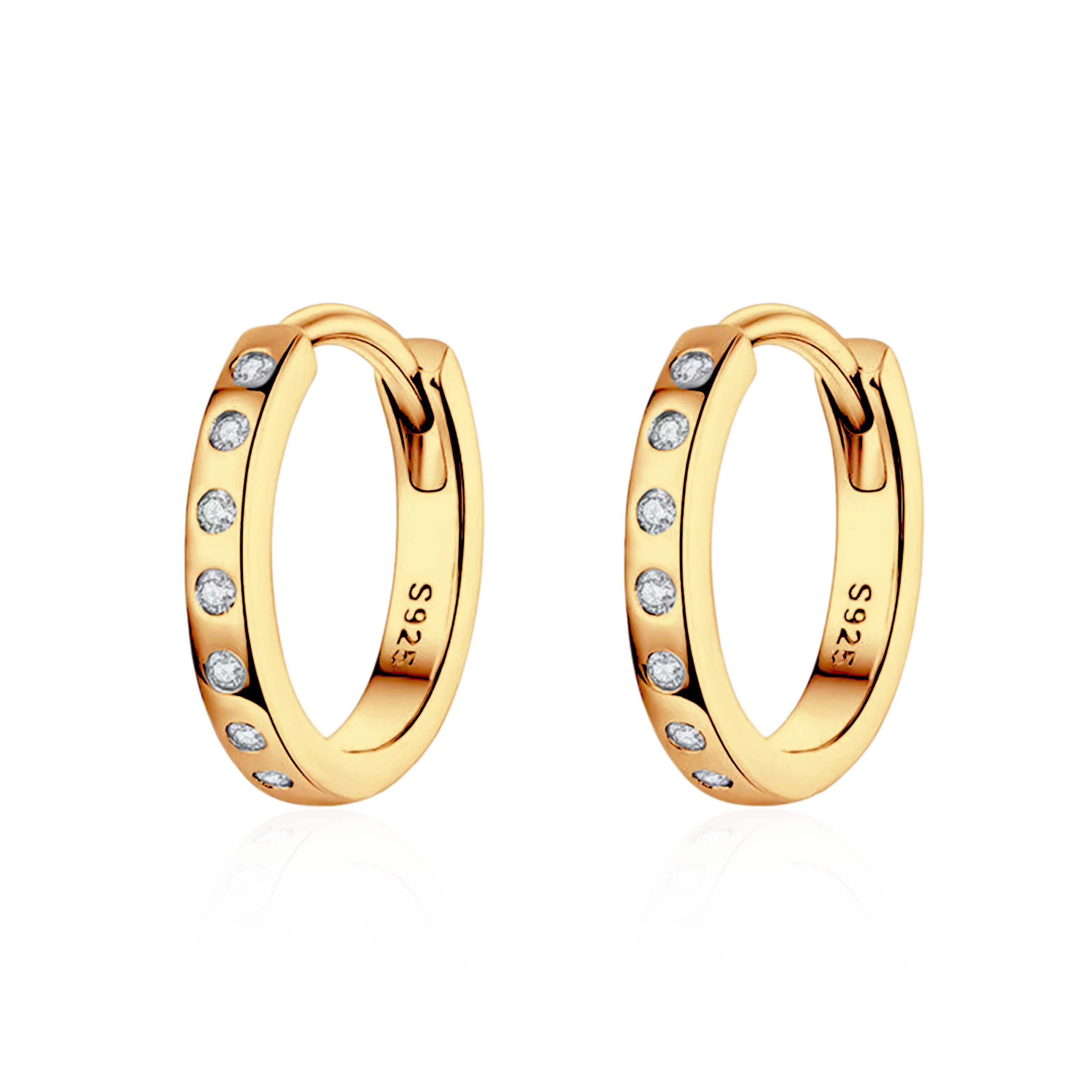 Orecchini Cerchi Scintillanti