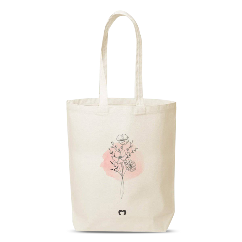 Borsa Tote - Fiore Acquerello