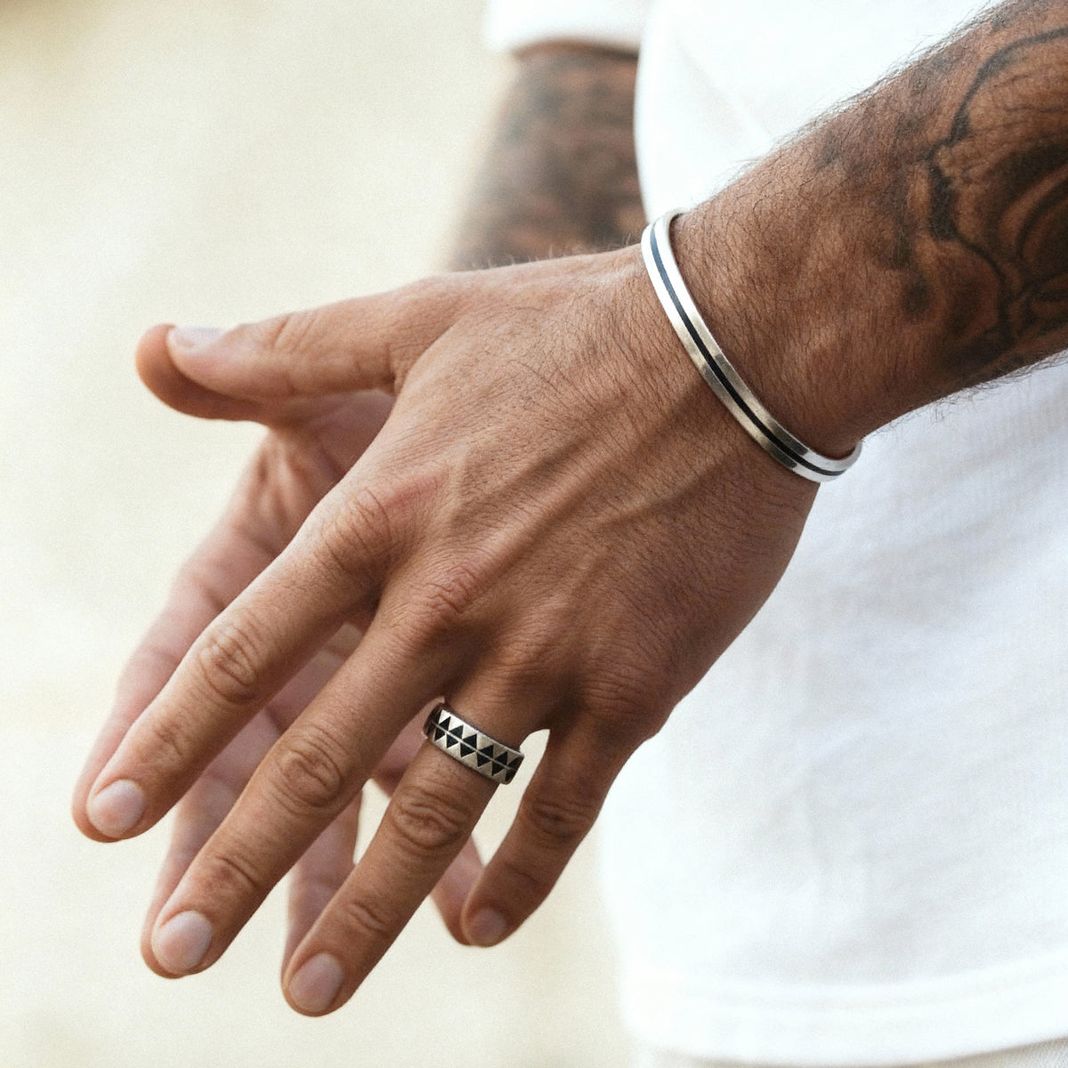 Anello Uomo BRAVE Tribale