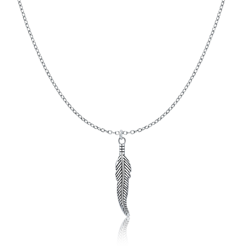 Collana Uomo BRAVE Piuma - Chiara Jewels