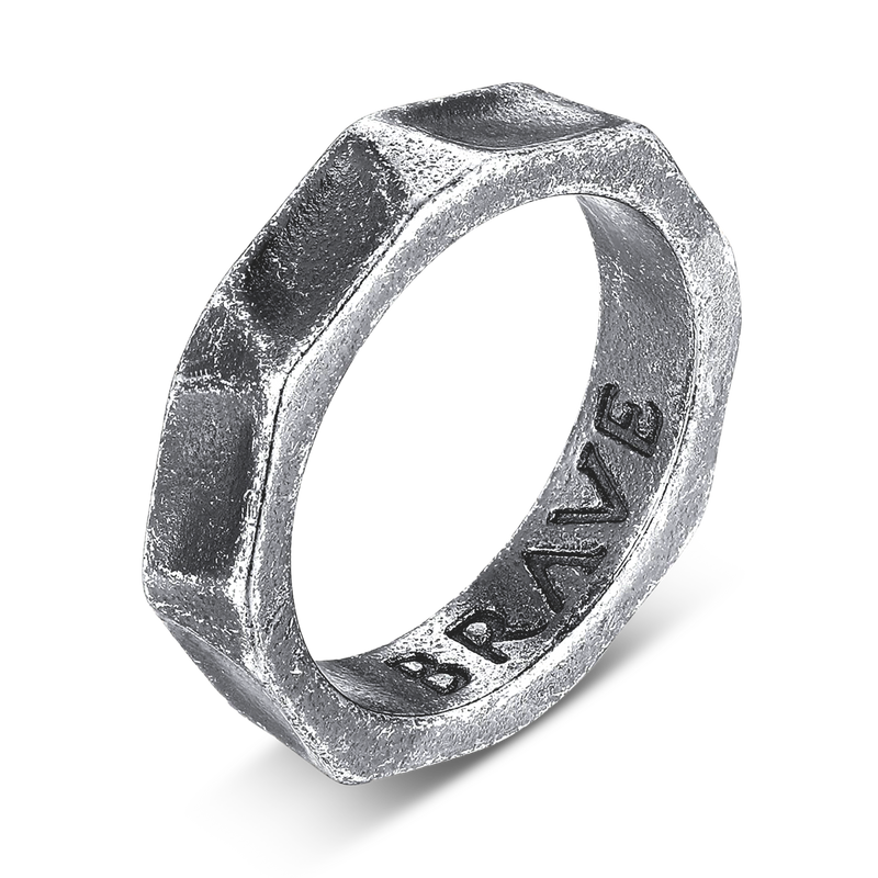 Anello Uomo BRAVE Cromo - Chiara Jewels