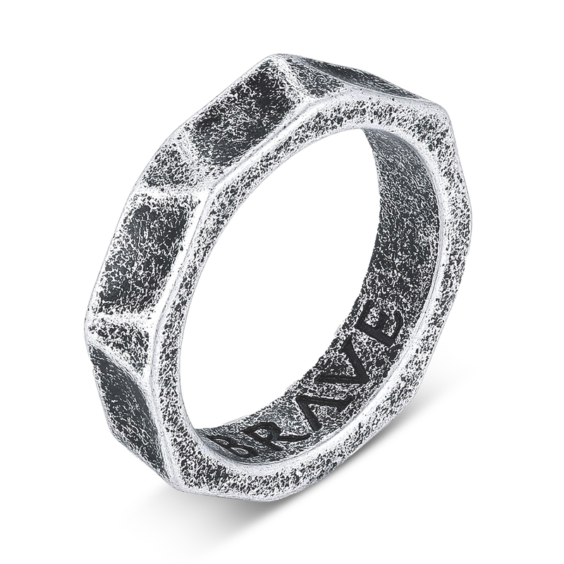 Anello Uomo BRAVE Cromo - Chiara Jewels