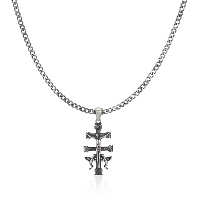 Collana Uomo BRAVE Croce di Caravaca - Chiara Jewels
