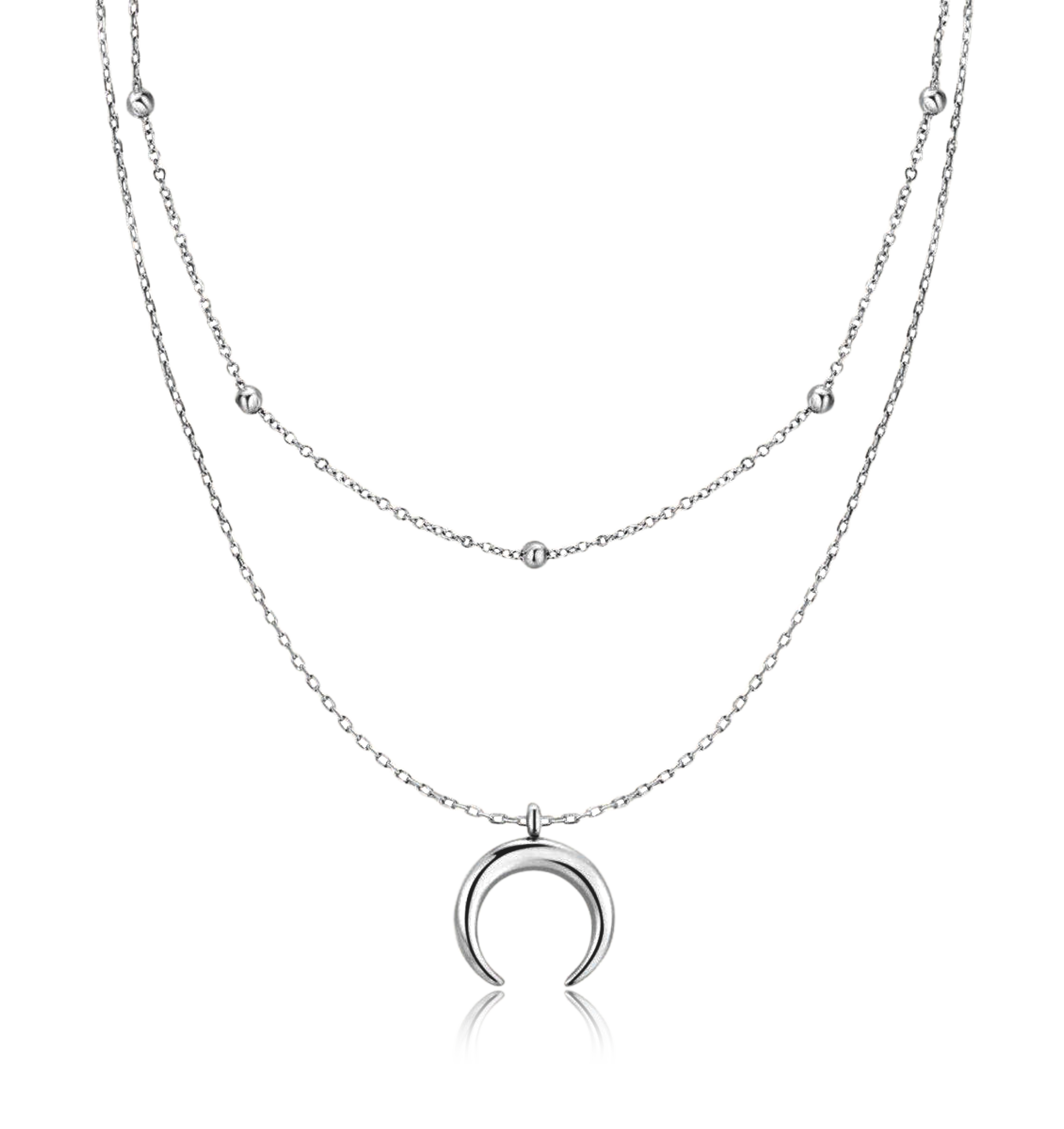 Collana Mezzaluna Palle