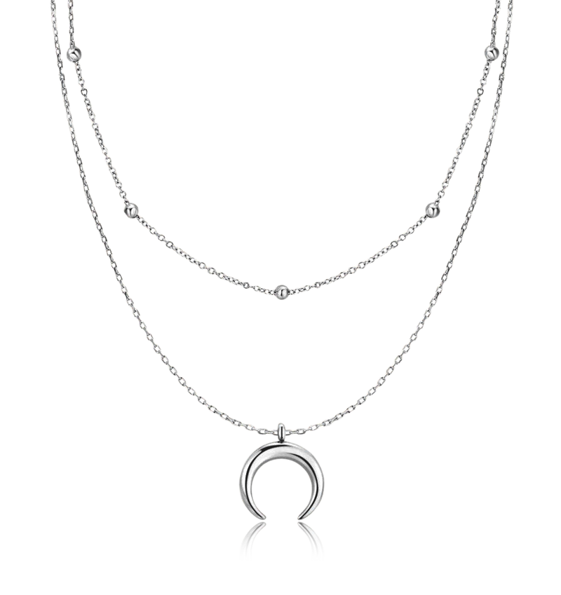 Collana Mezzaluna Palle