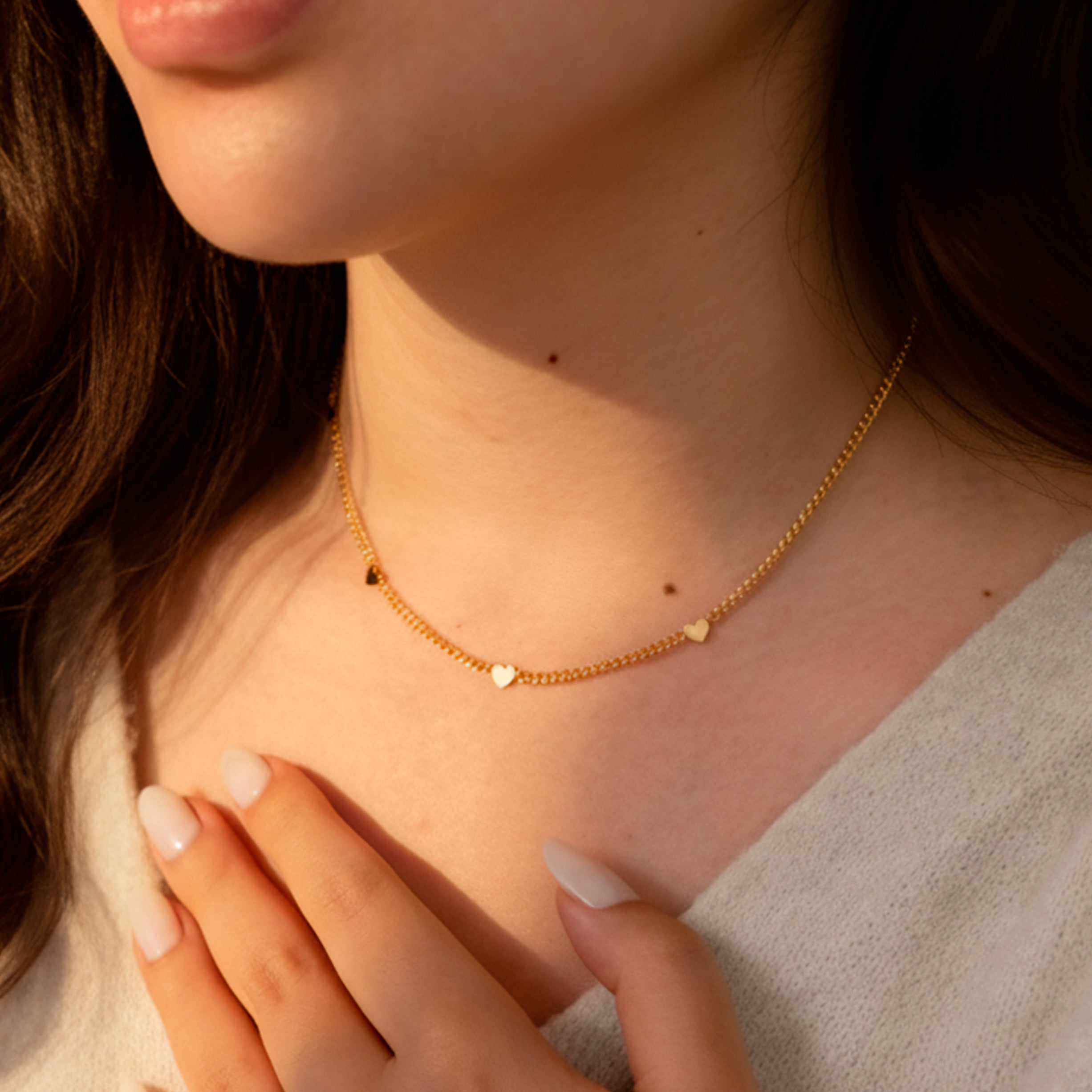 Collana Cuoricini