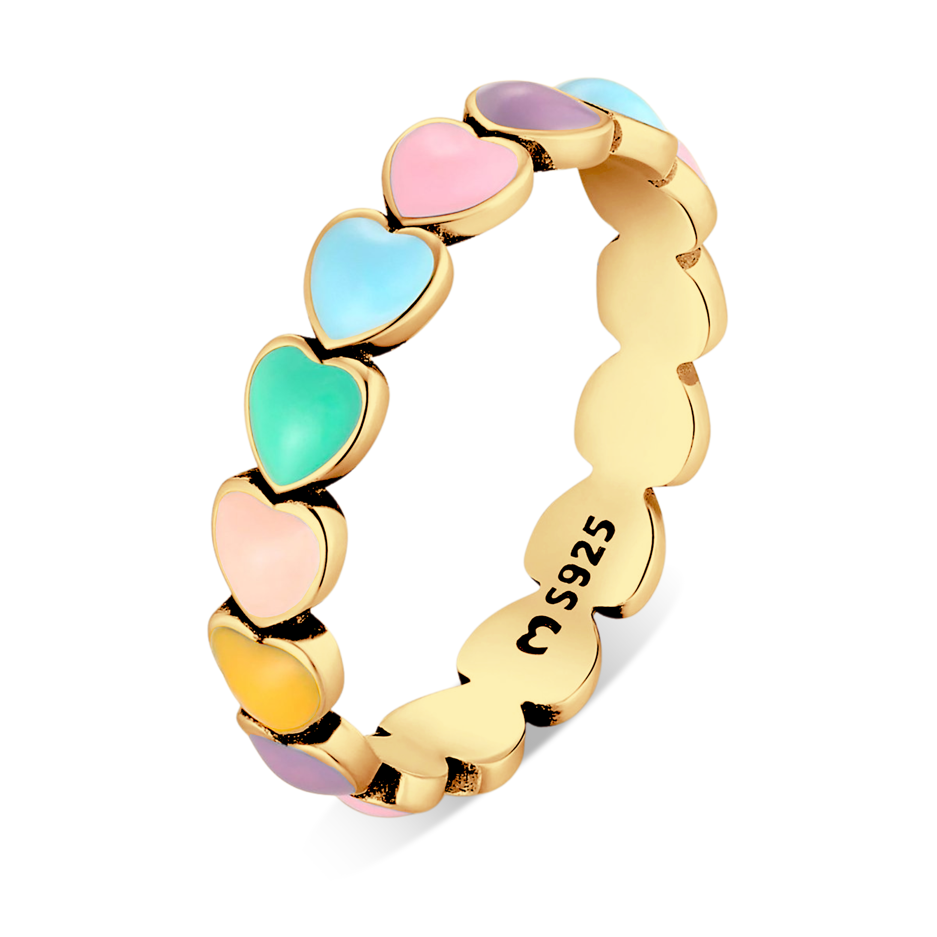 Anello Cuori Colorati - Chiara Jewels