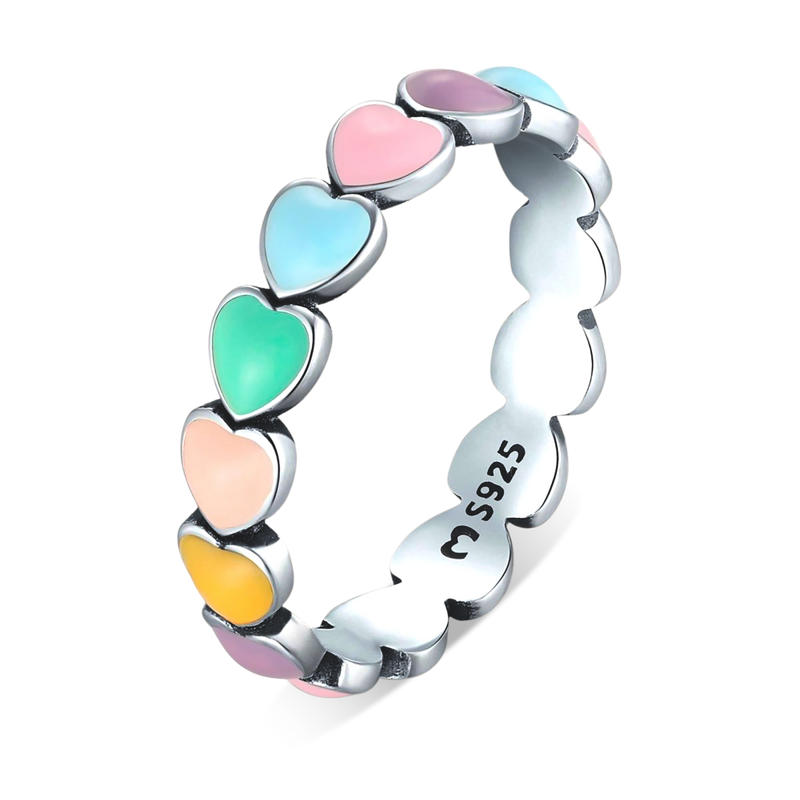 Anello Cuori Colorati - Chiara Jewels