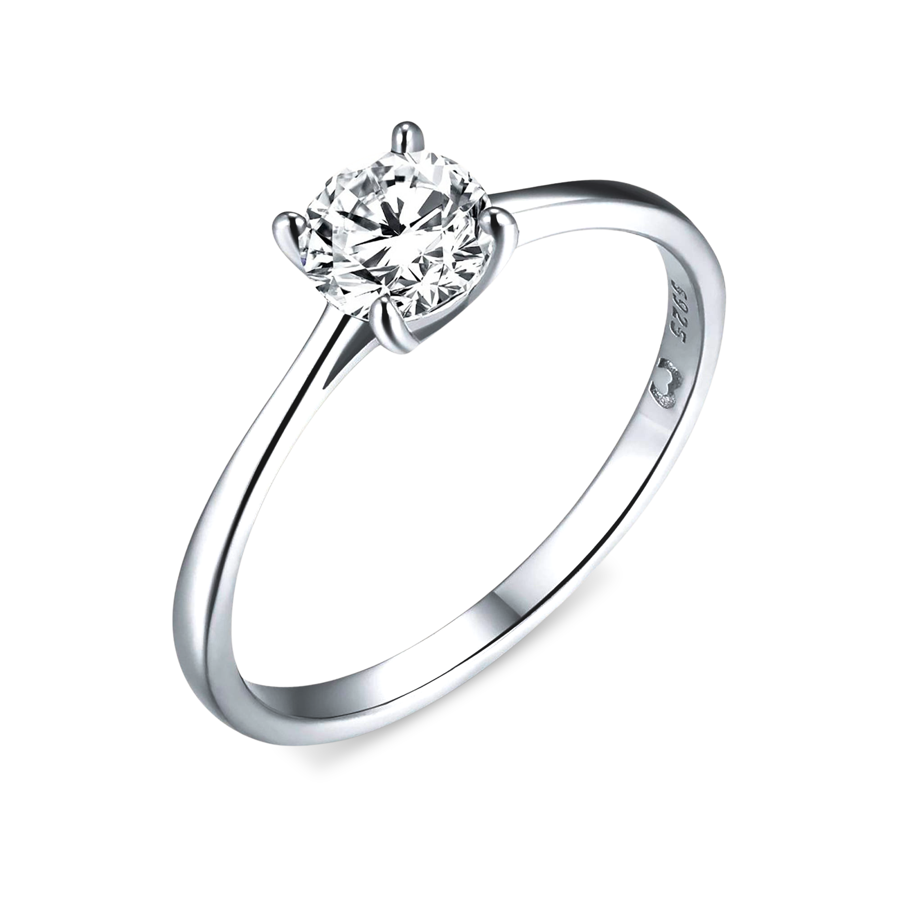 Anello Zirconia Rotonda