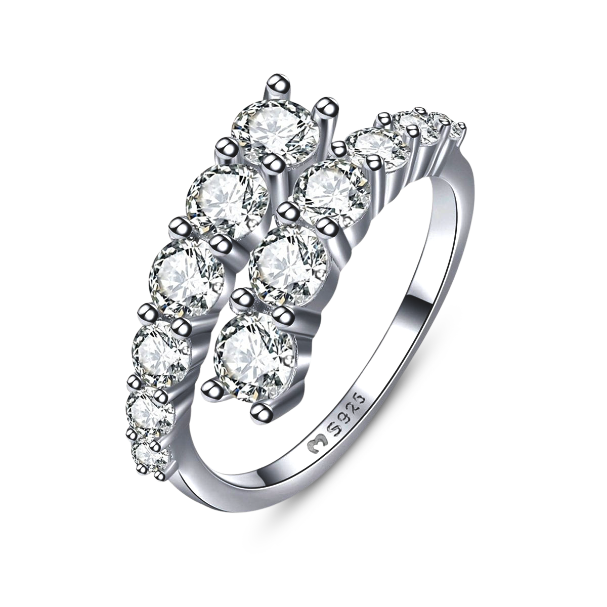 Anello Spirale Brillante