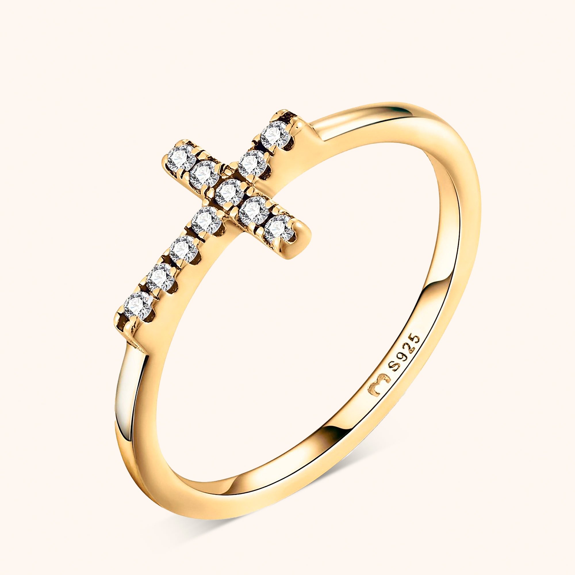 Anello Croce Religiosa - Chiara Jewels