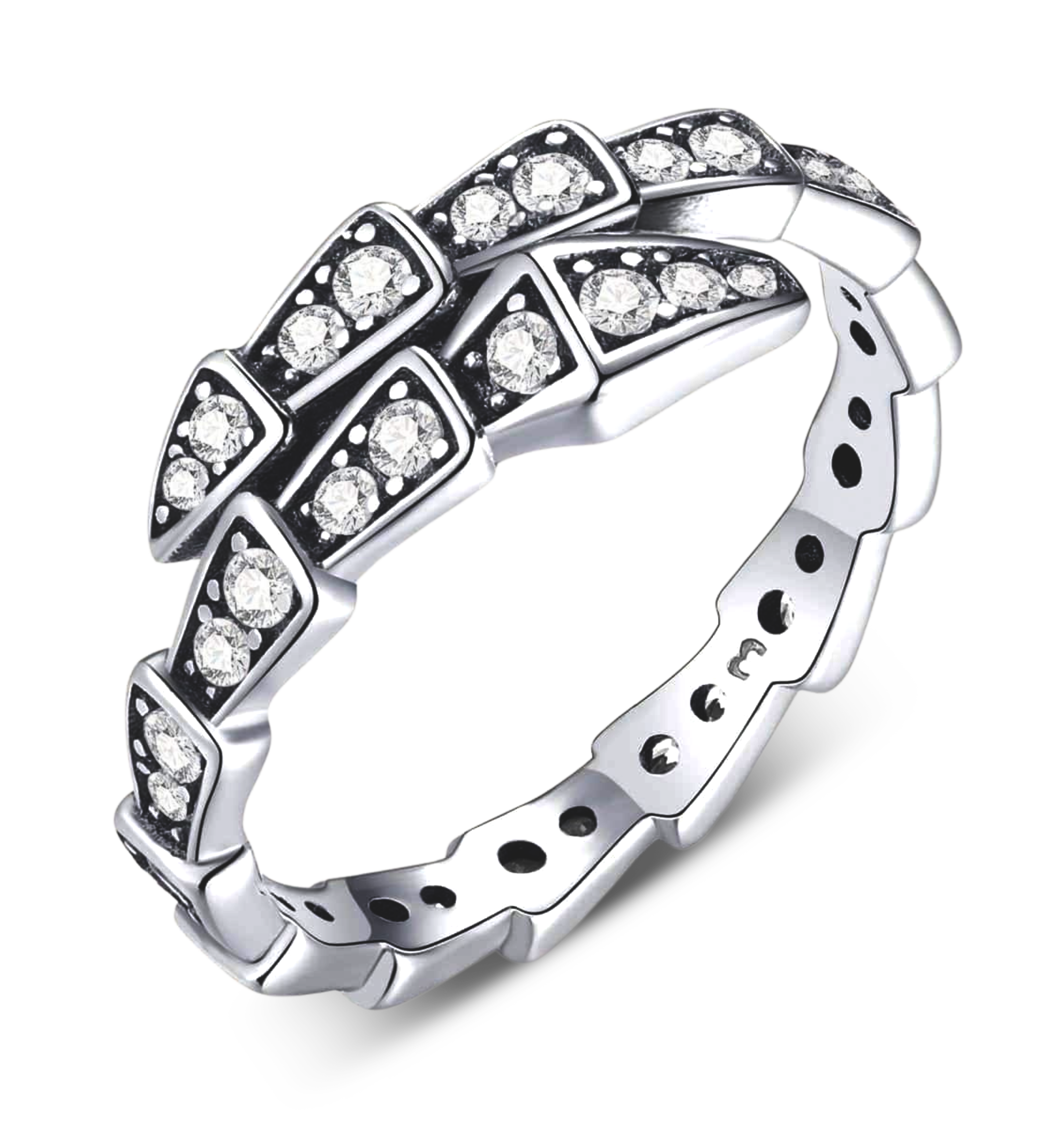 Anello Vipera Lucente