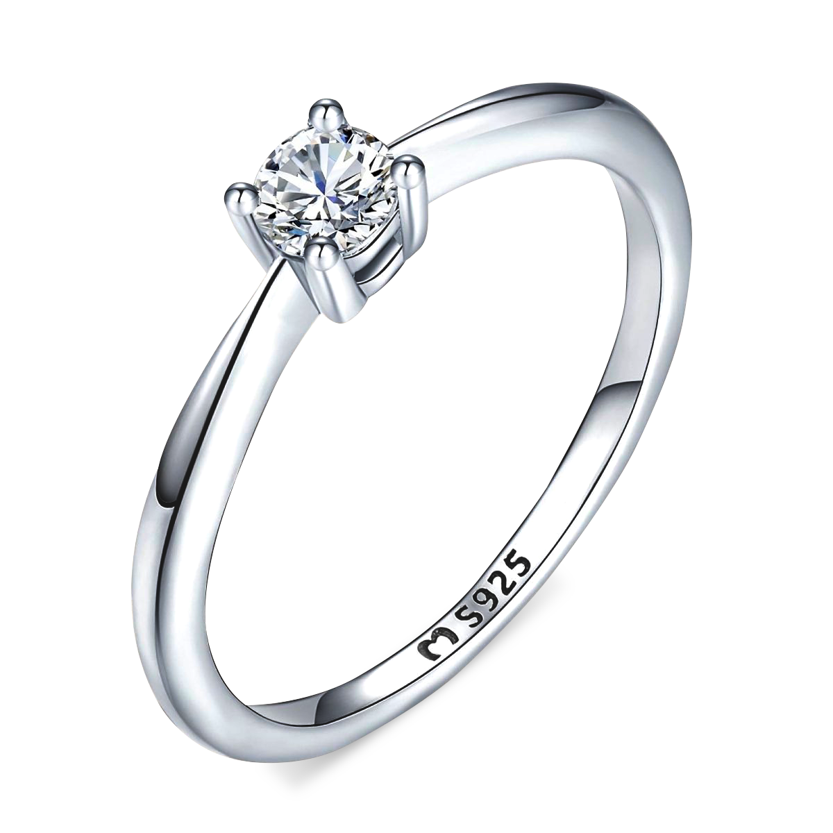 Anello Zirconia Solitaria