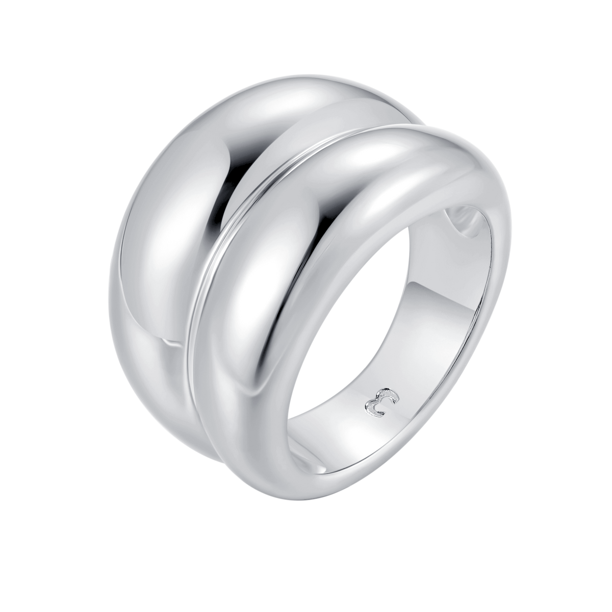 Anello Doppio Rilievo Sottile