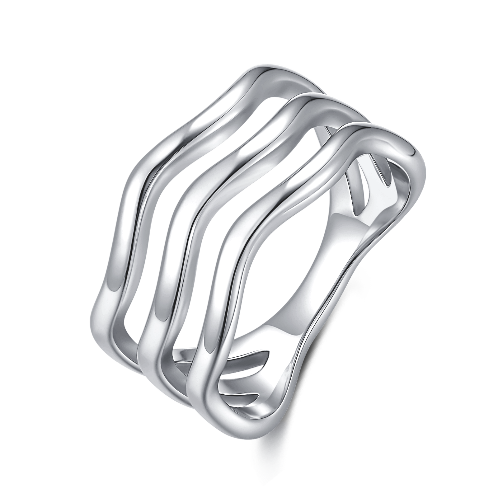 Anello Bande Ondulate
