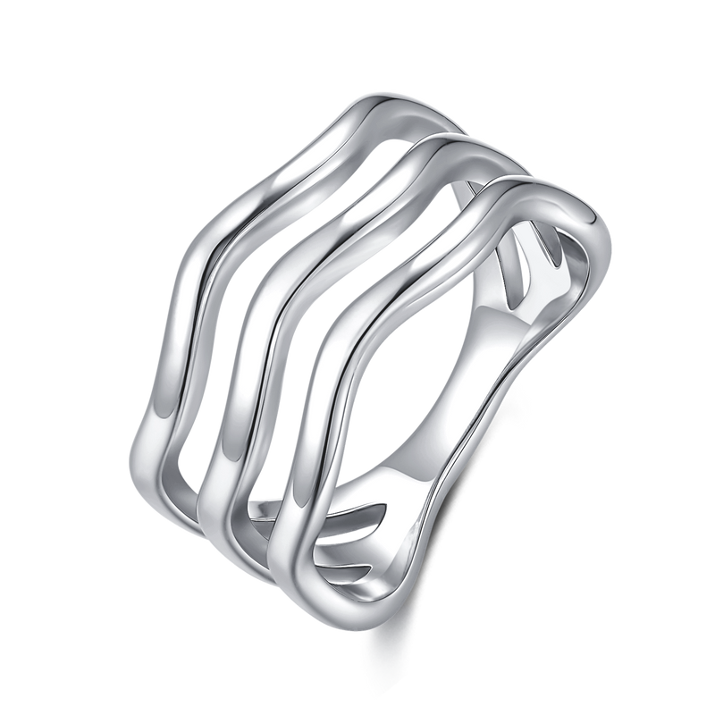 Anello Bande Ondulate