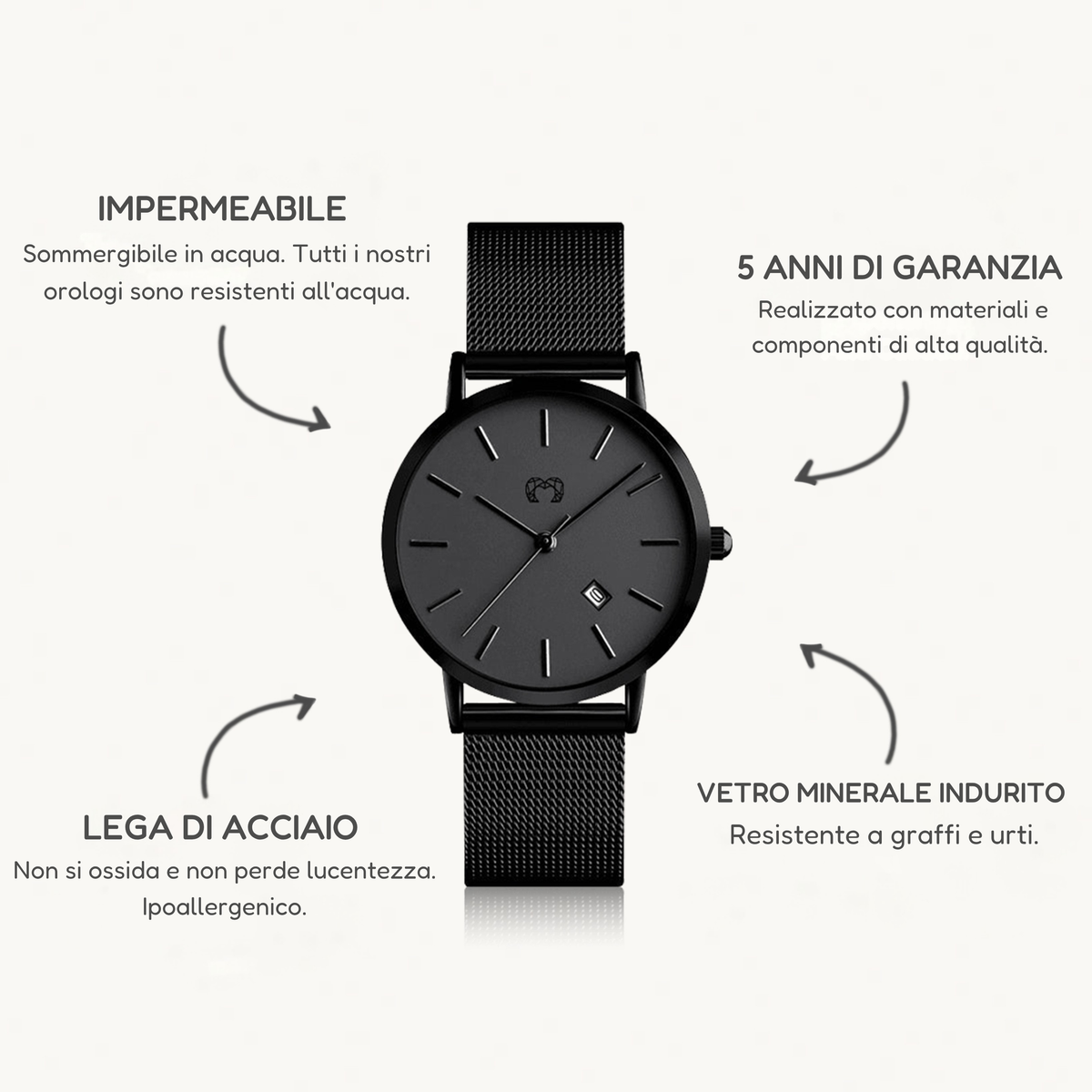 Orologio Chiara Jewels - Antracite