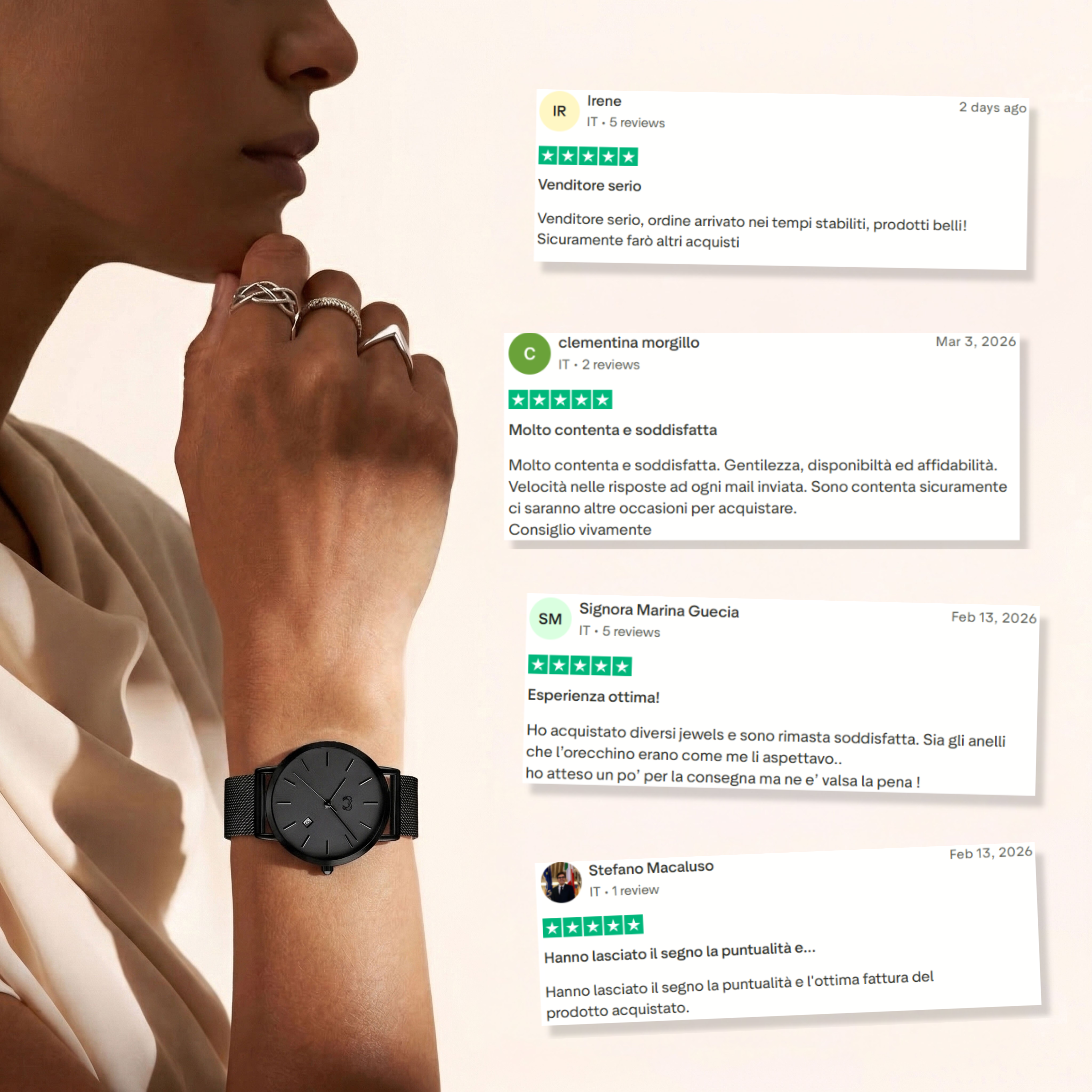 Orologio Chiara Jewels - Antracite