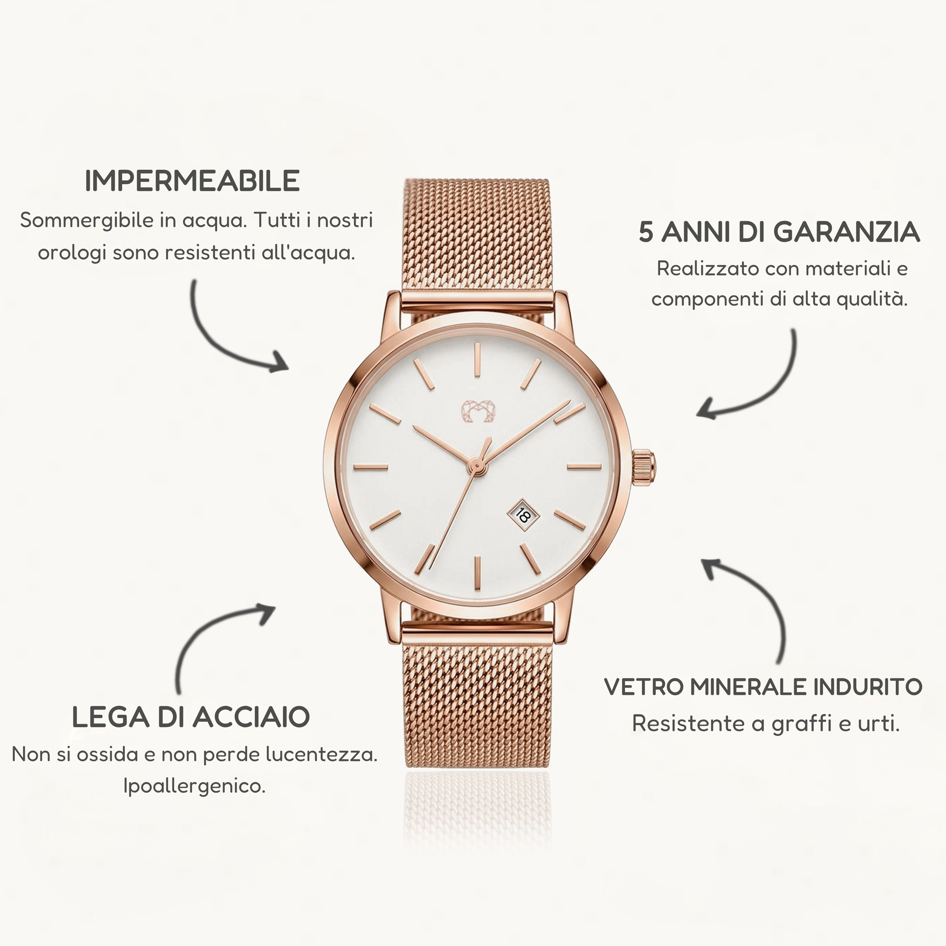 Orologio Chiara Jewels - RoseWhite