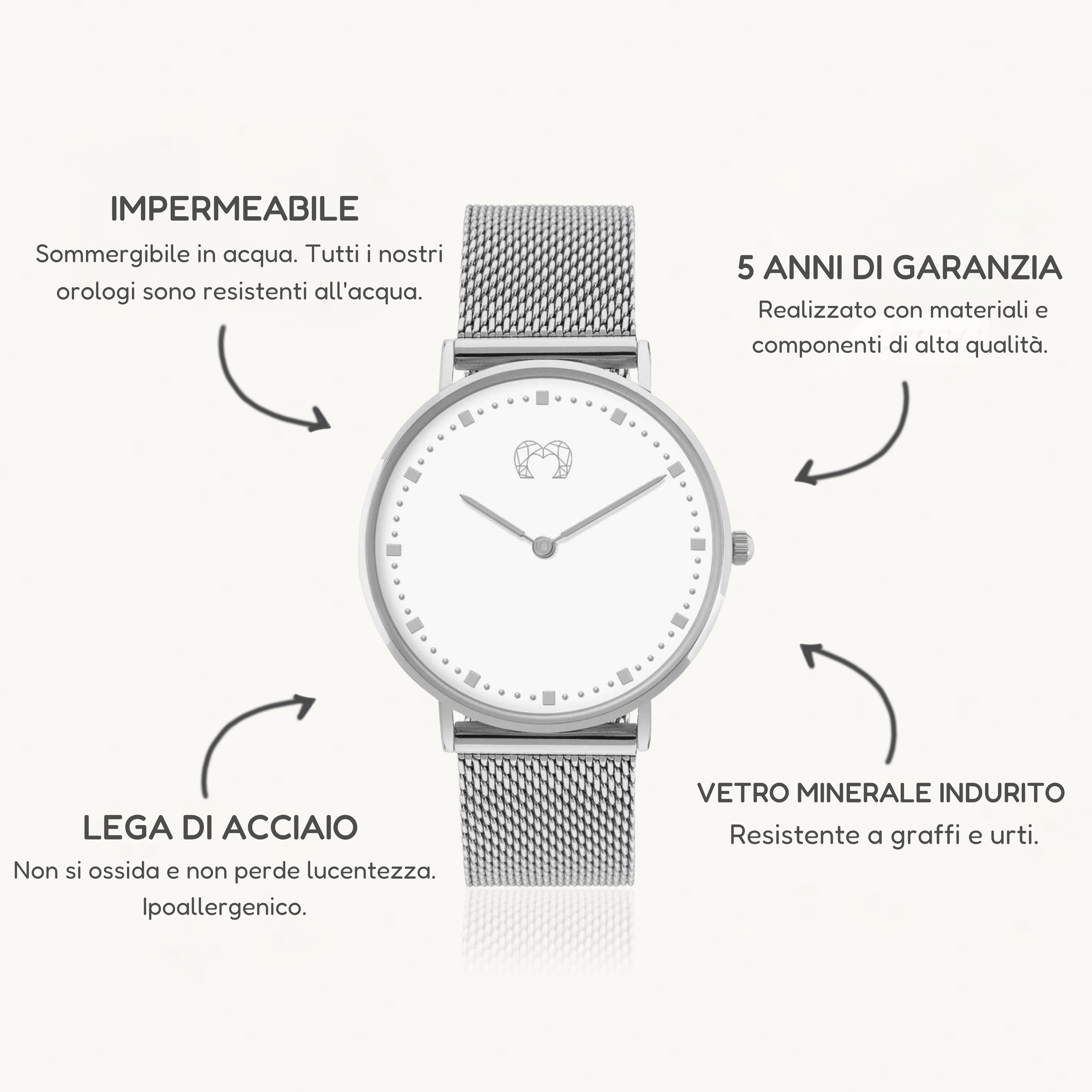 Orologio Juliet - SilverWhite