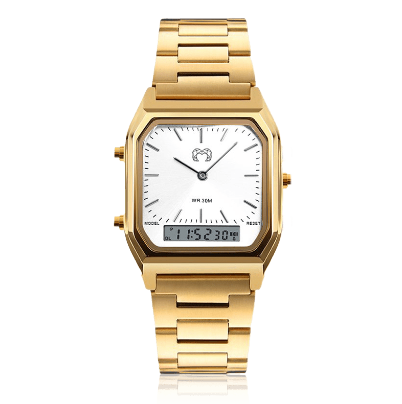 Orologio Retrò Vintage - GoldWhite