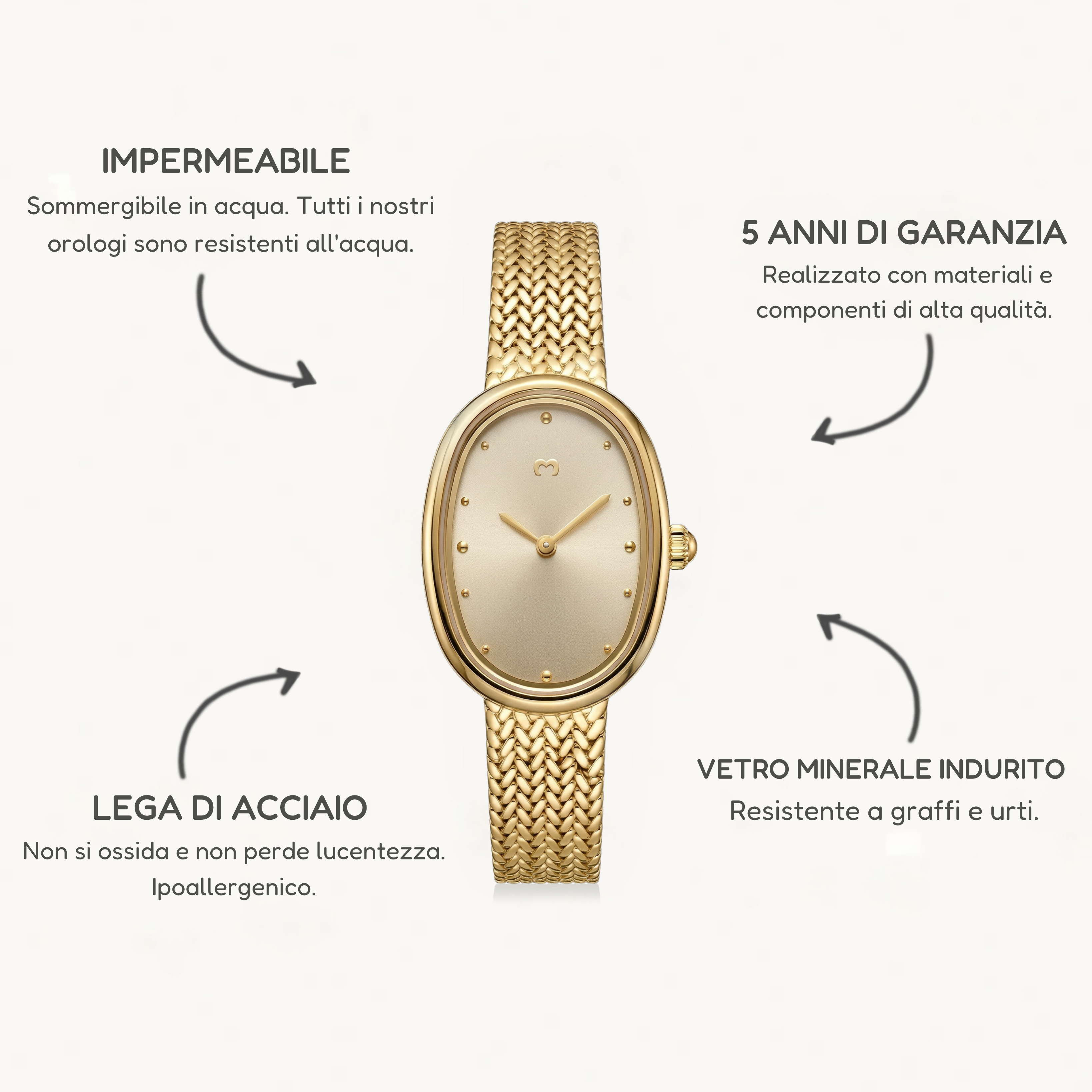 Orologio Vintage Royale - Gold