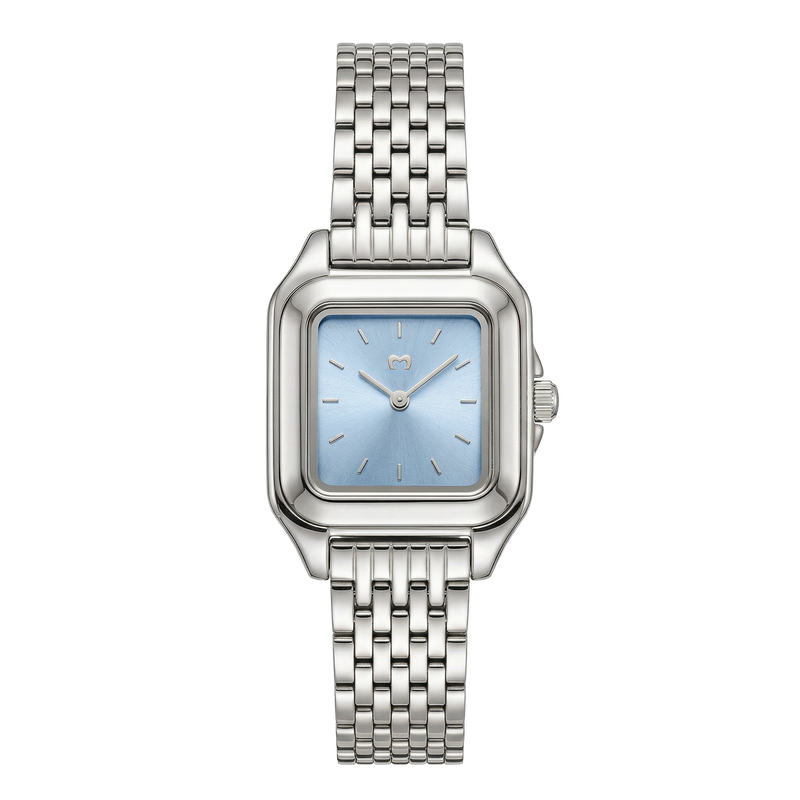 Orologio ~ Hampton Argento-Blu Tenue
