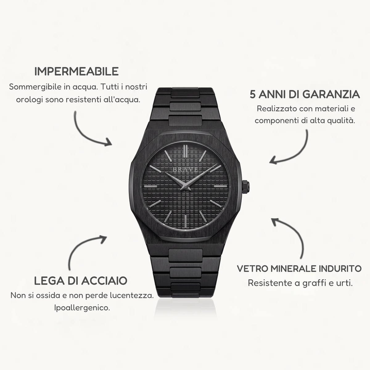 Orologio ~ Empire BRAVE - Nero