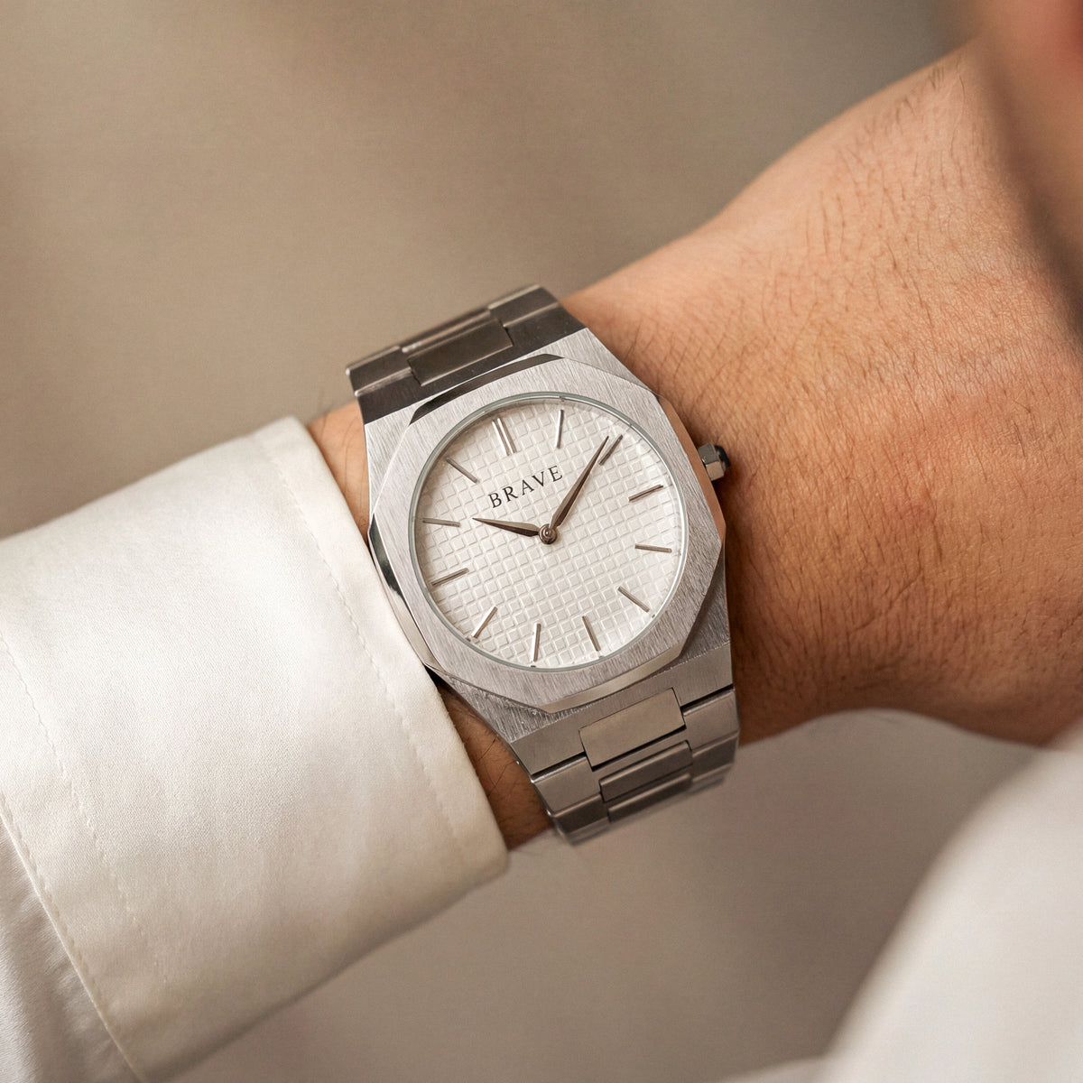 Orologio ~ Empire BRAVE - Argento-Bianco