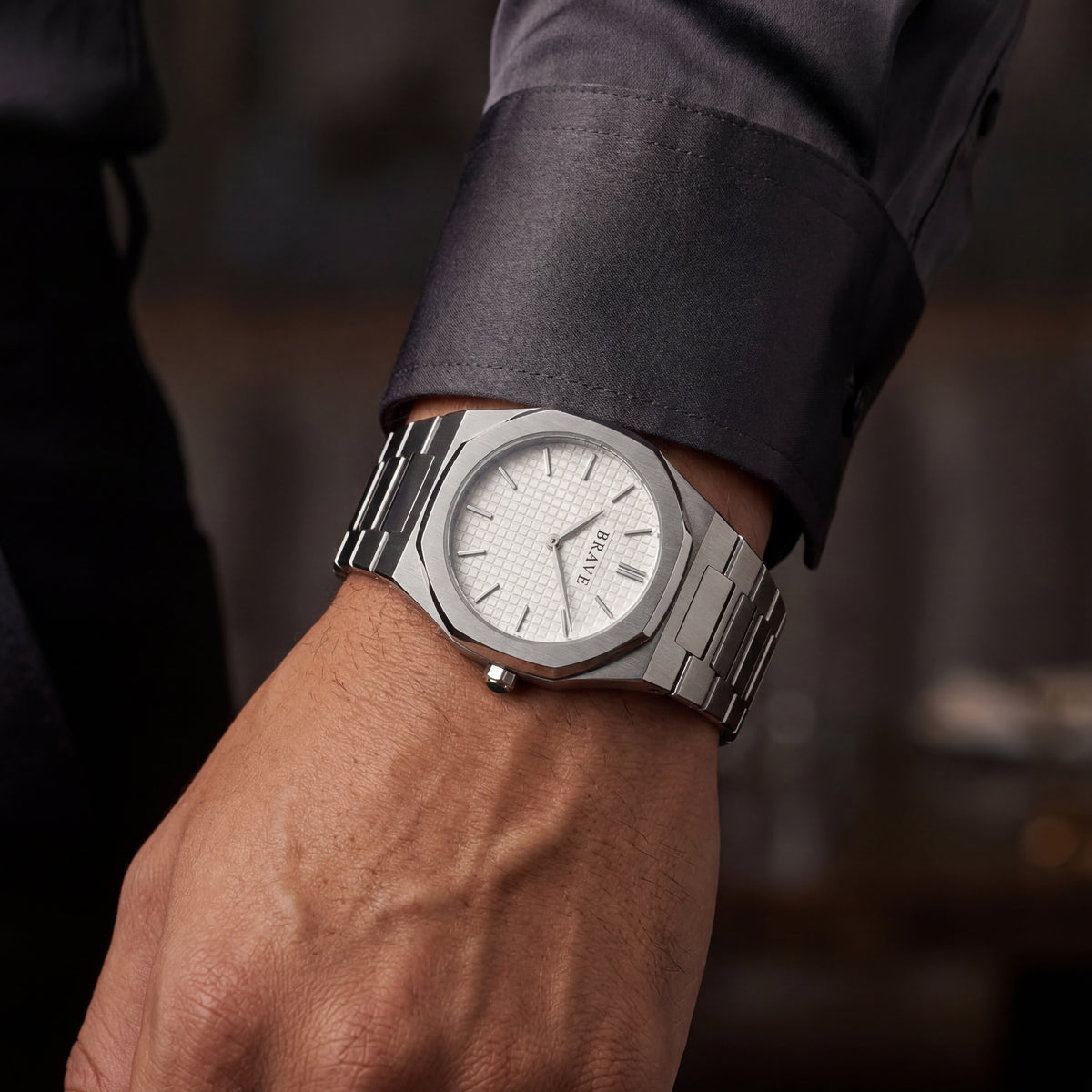 Orologio ~ Empire BRAVE - Argento-Bianco