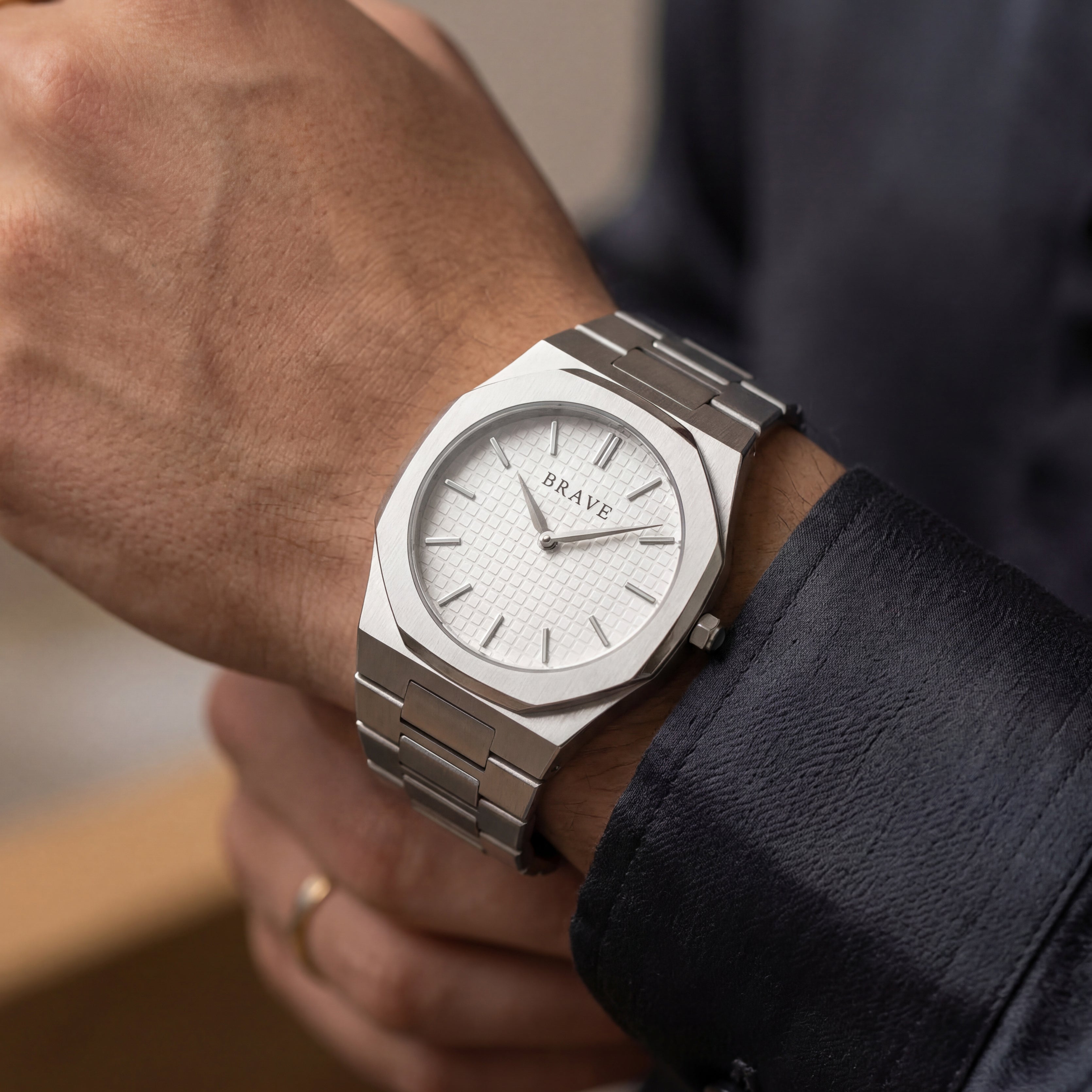 Orologio ~ Empire BRAVE - Argento-Bianco