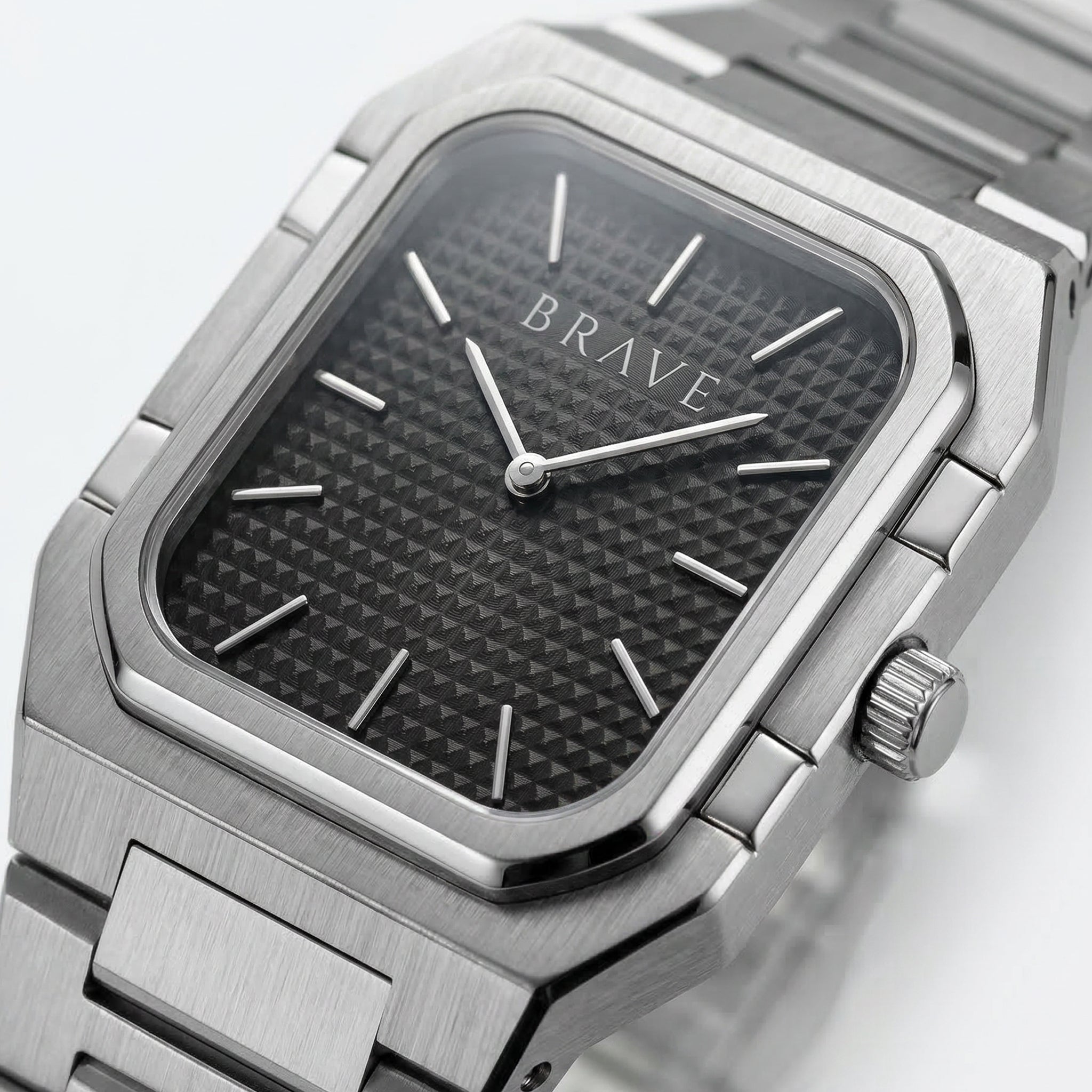 Orologio ~ Brando BRAVE - Argento-Nero