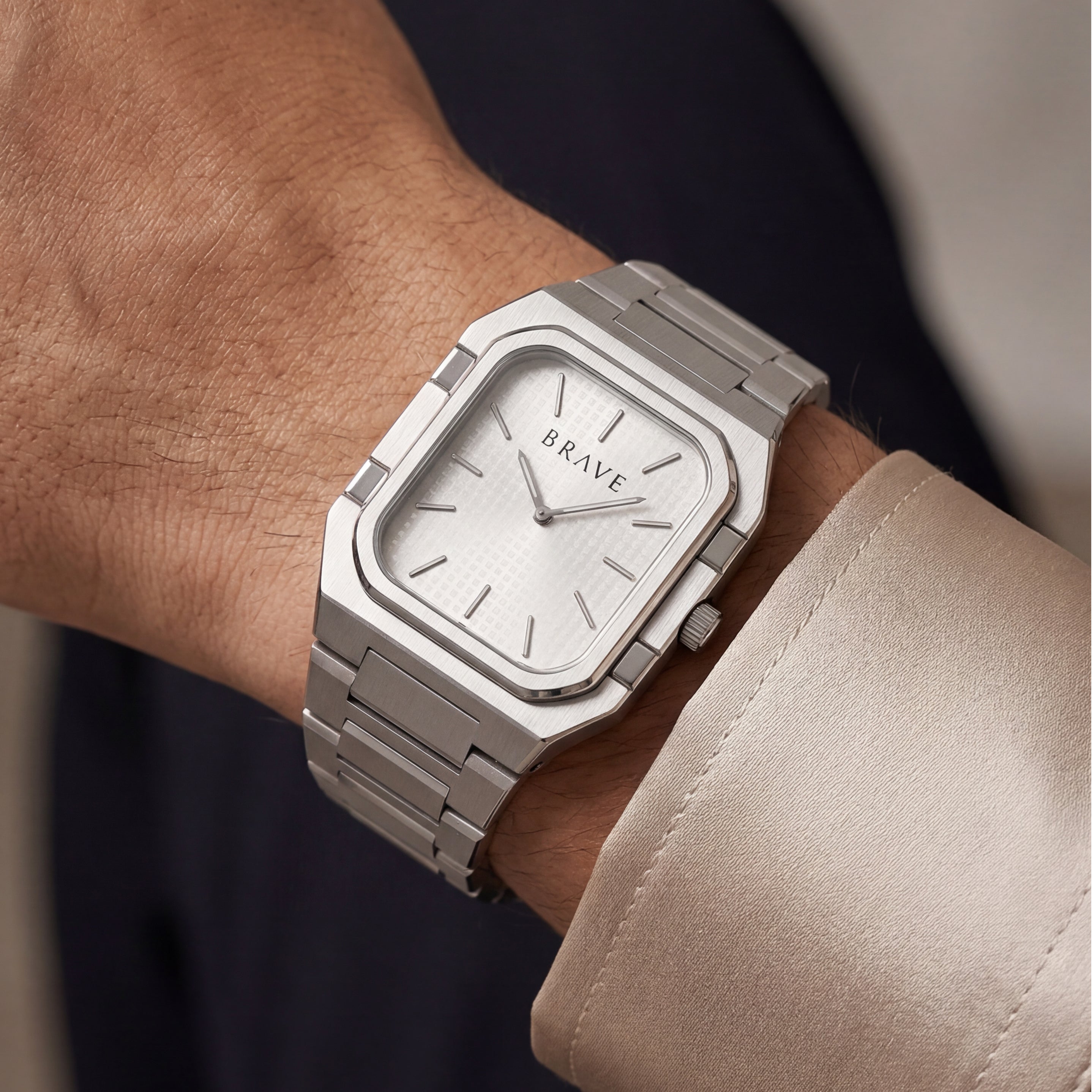 Orologio ~ Brando BRAVE - Bianco-Argento