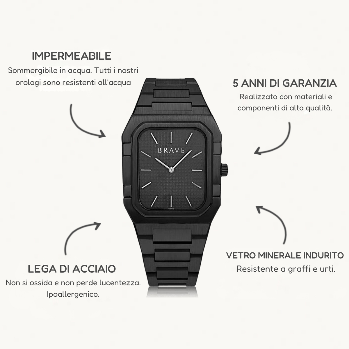 Orologio ~ Brando BRAVE - Nero