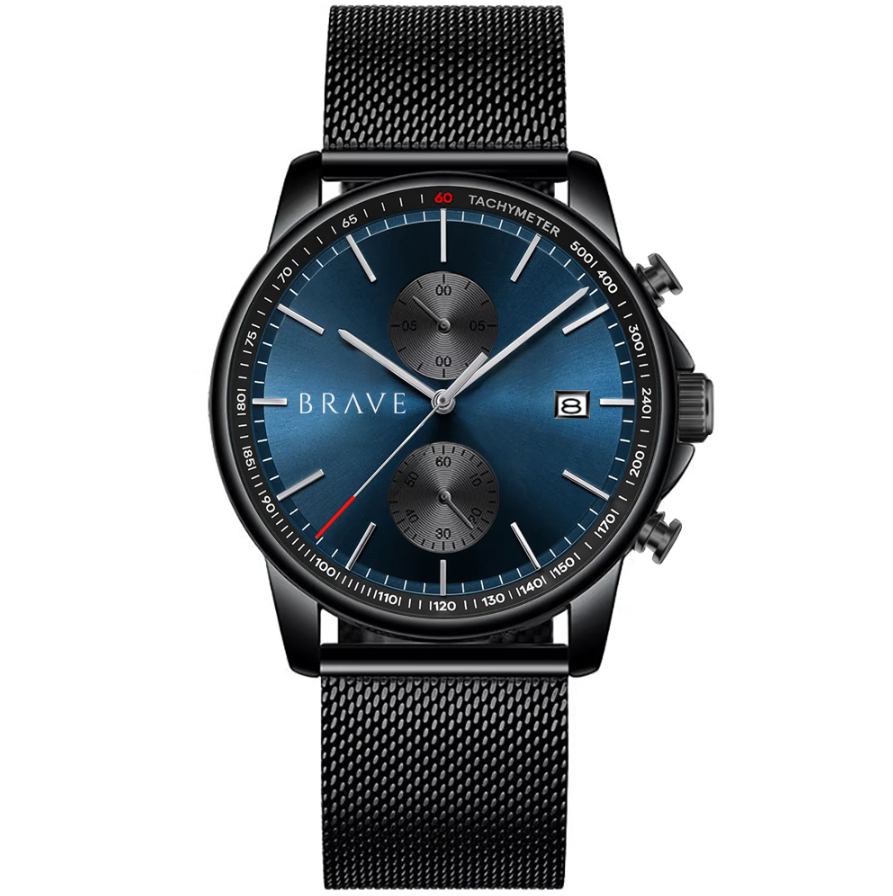 Orologio ~ Atlantis BRAVE - Nero-Blu Scuro
