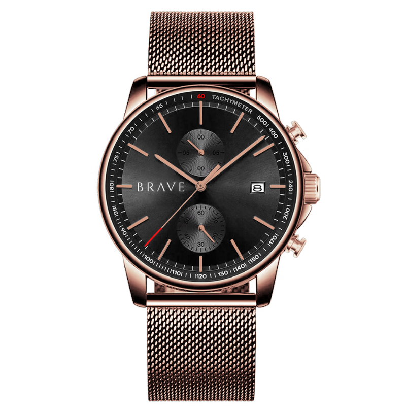 Orologio ~ Atlantis BRAVE - Oro Rosa-Nero