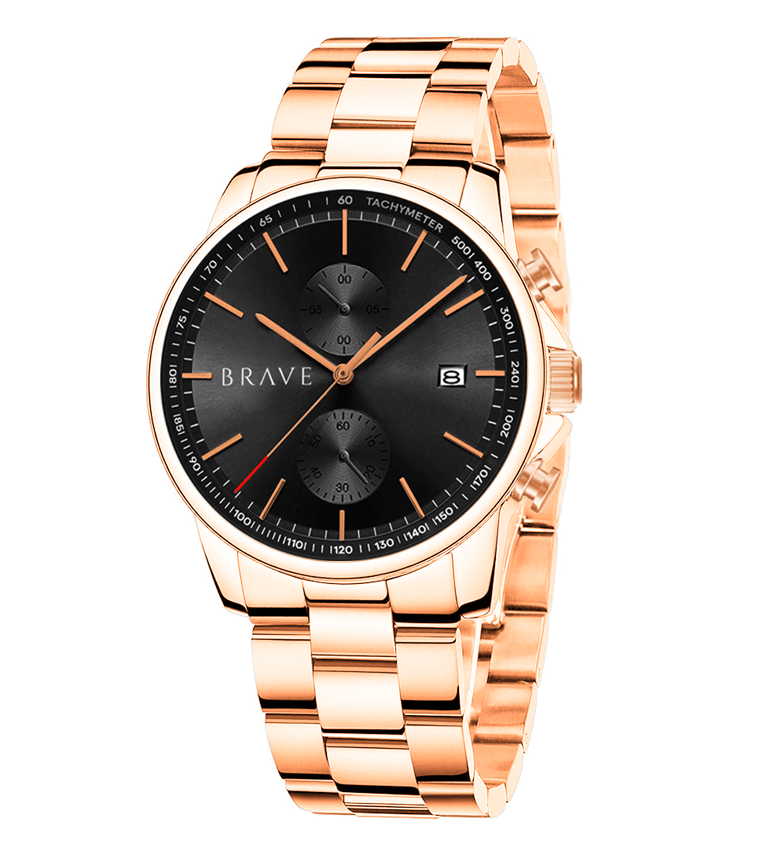 Orologio ~ Monarca BRAVE - Oro Rosa-Nero
